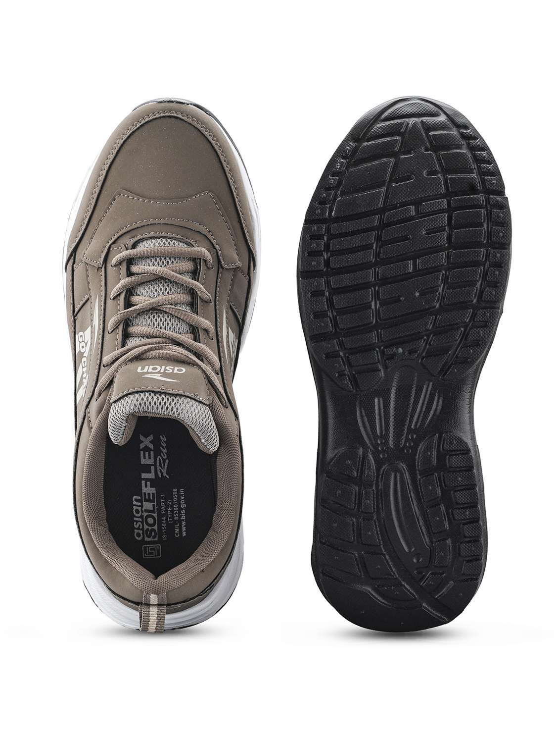 men brown lace up sport shoe - 22405258 -  Standard Image - 4
