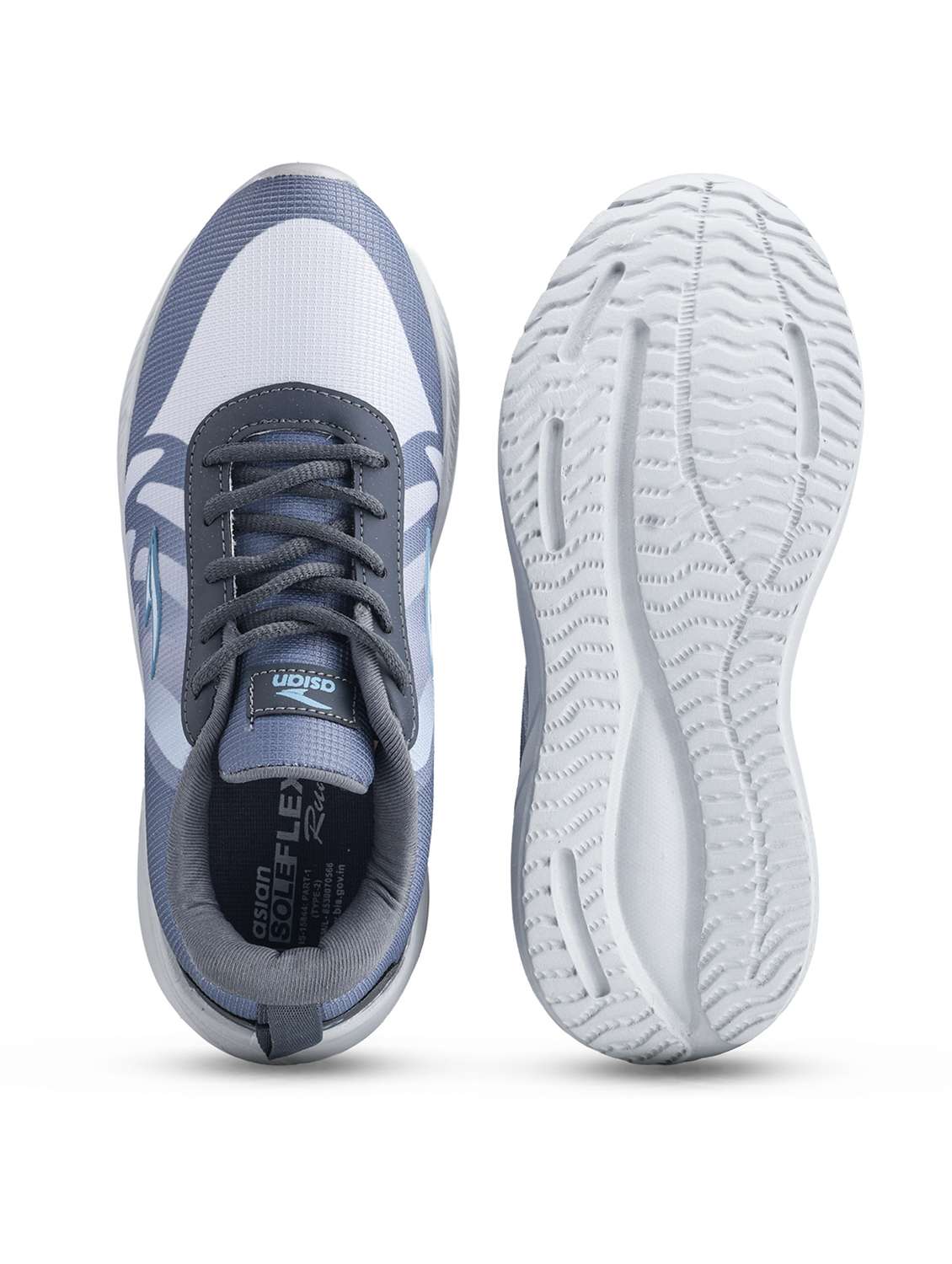 men grey lace up sport shoe - 22405268 -  Standard Image - 4