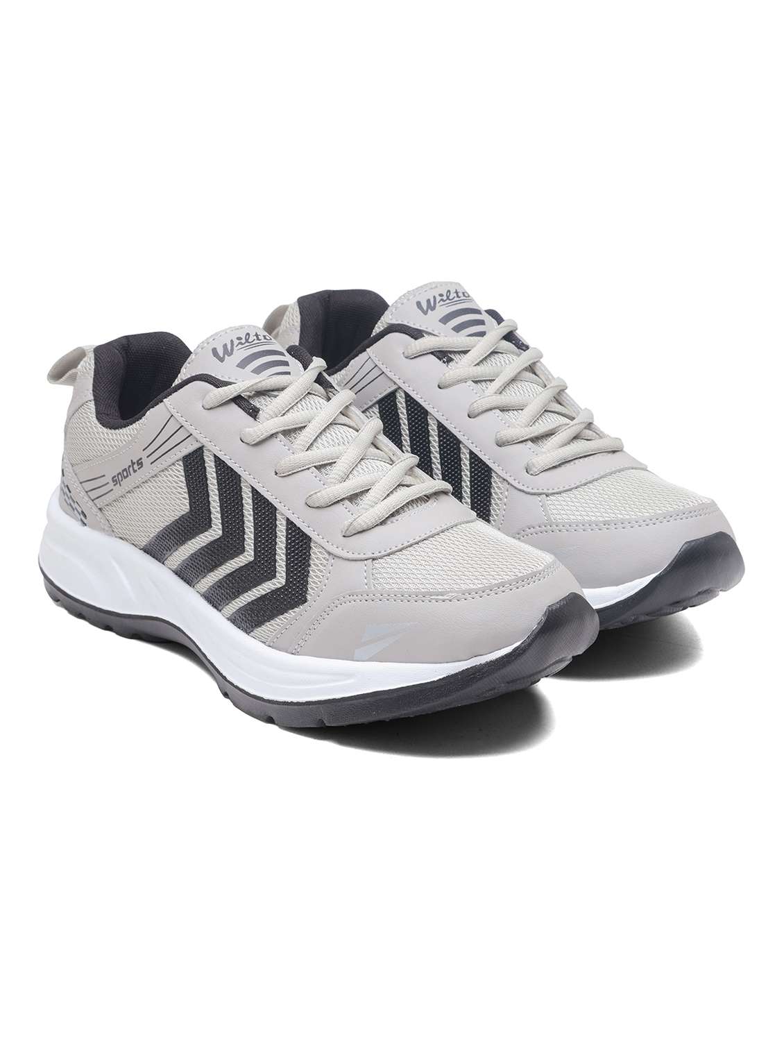 men grey lace up sport shoe - 22405285 -  Standard Image - 1