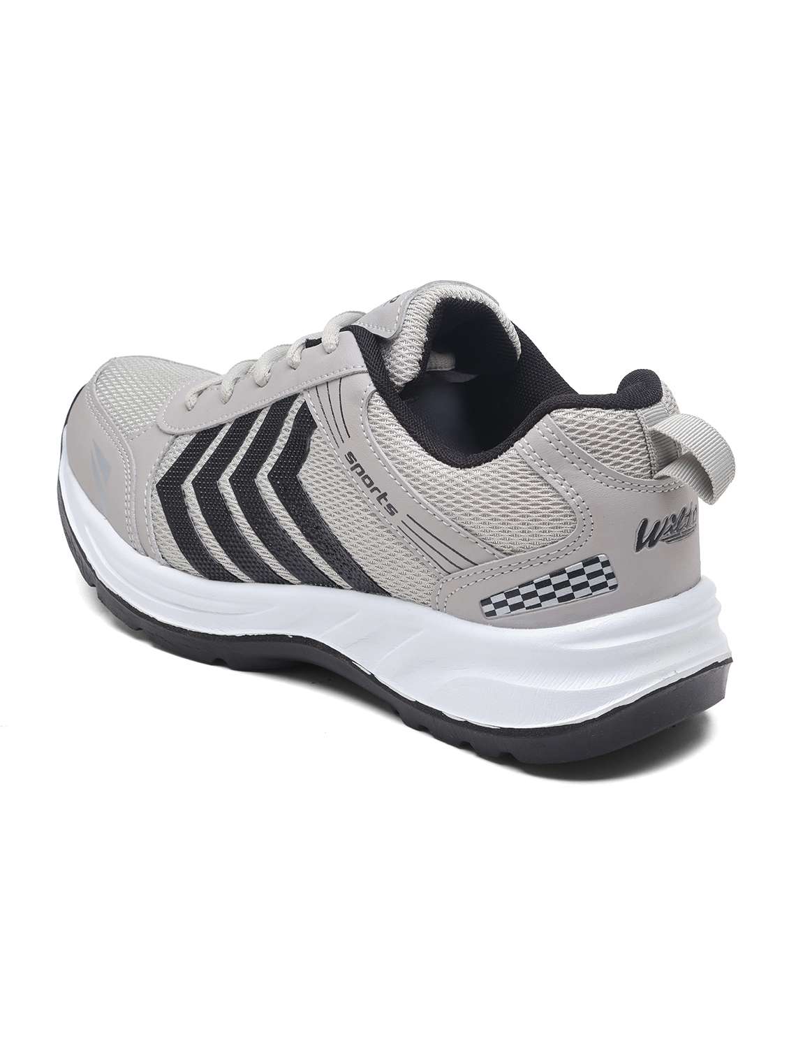 men grey lace up sport shoe - 22405285 -  Standard Image - 4