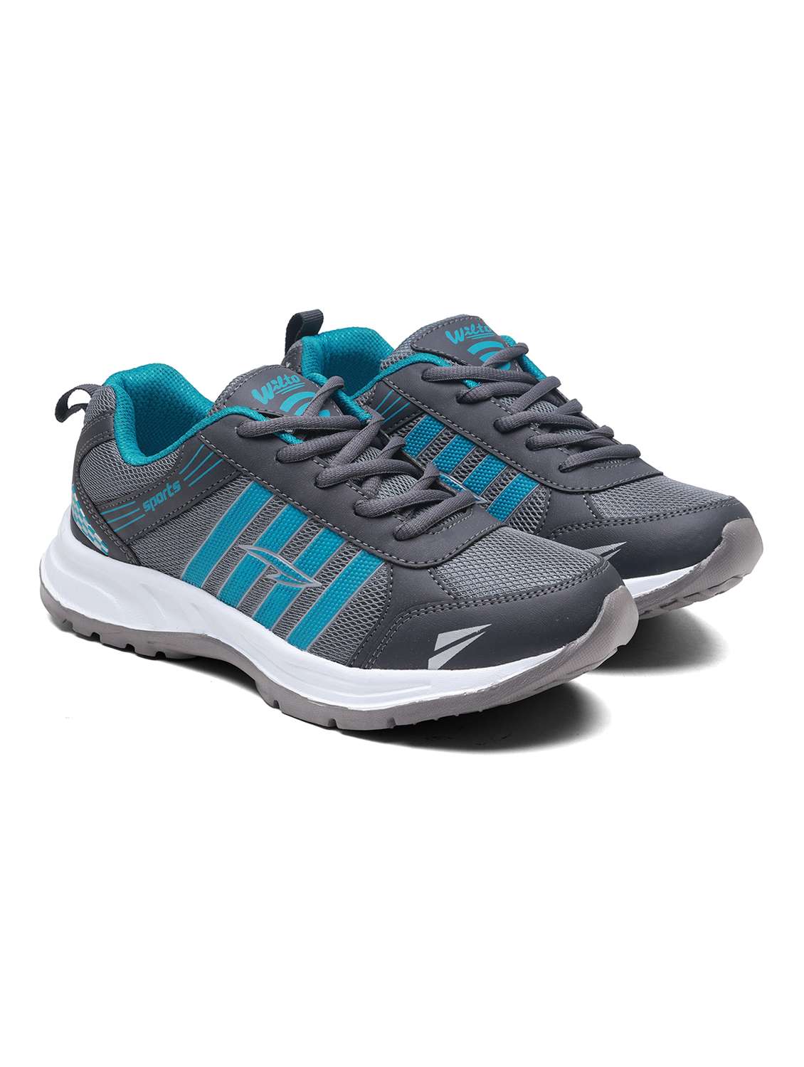 Men Grey Lace Up Sport Shoe - 22405292 -  Standard Image - 1