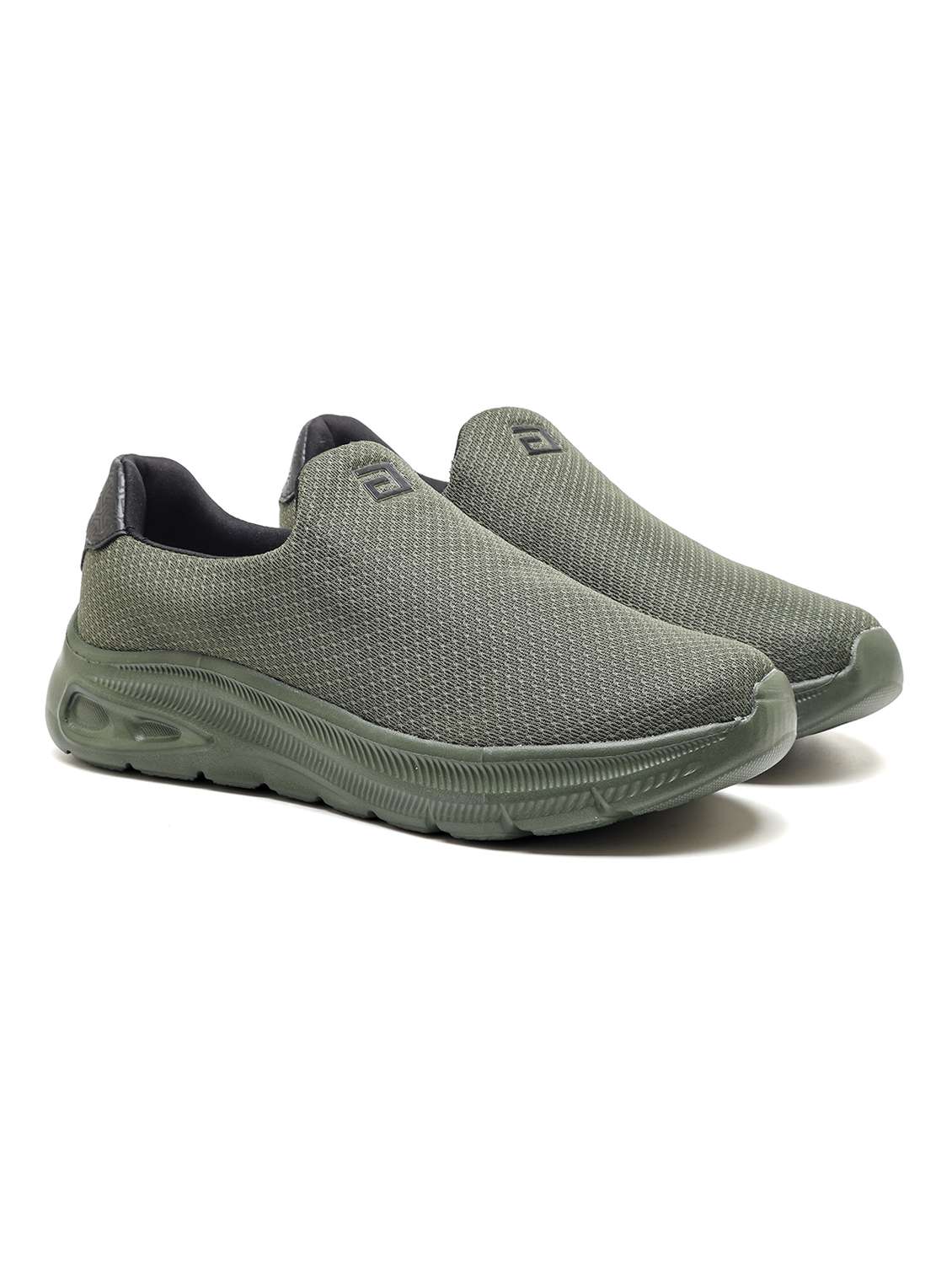 men olive slip on sport shoe - 22405326 -  Standard Image - 1
