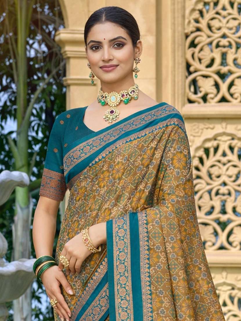 women self design tussar silk saree with blouse - 22405335 -  Standard Image - 1