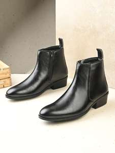 Men Solid Slip On Chelsea Boot - Image 7