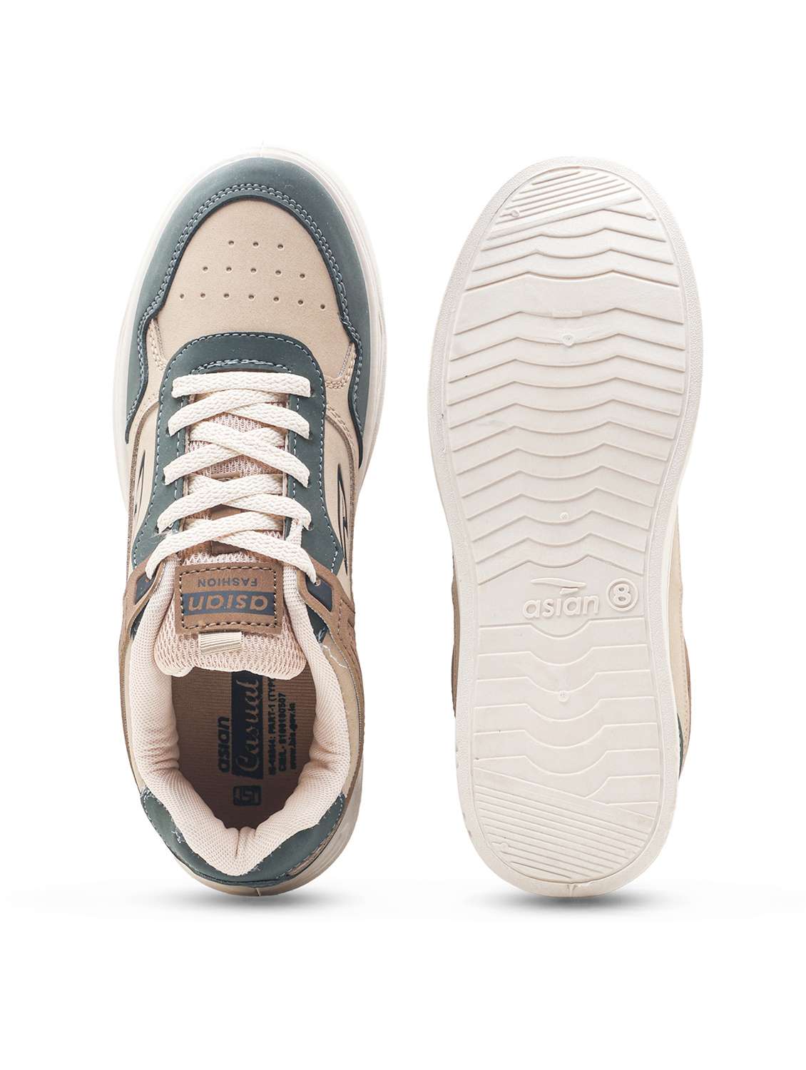 men color block lace up sneaker - 22406511 -  Standard Image - 4