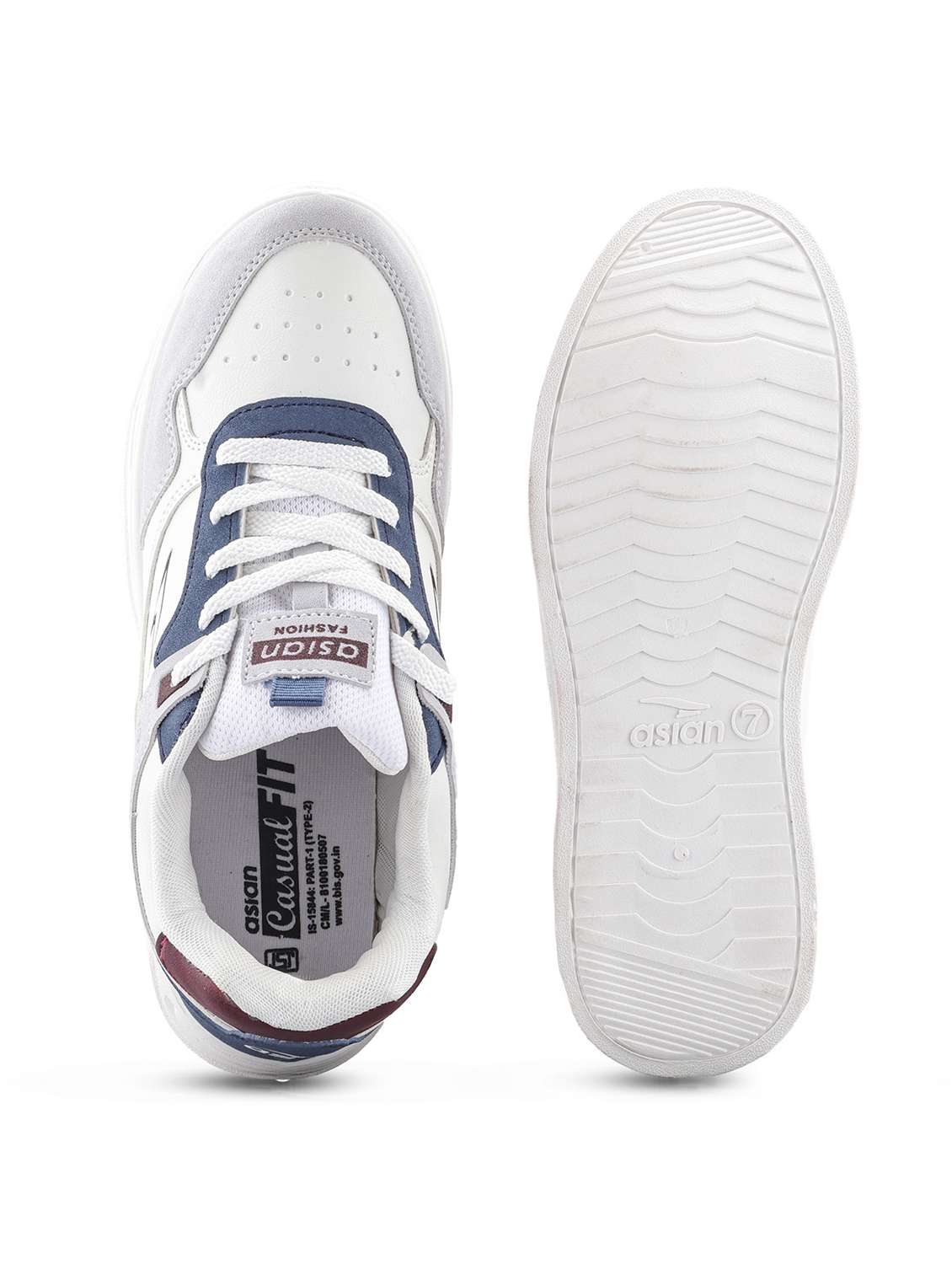 men color block lace up sneaker - 22406512 -  Standard Image - 4