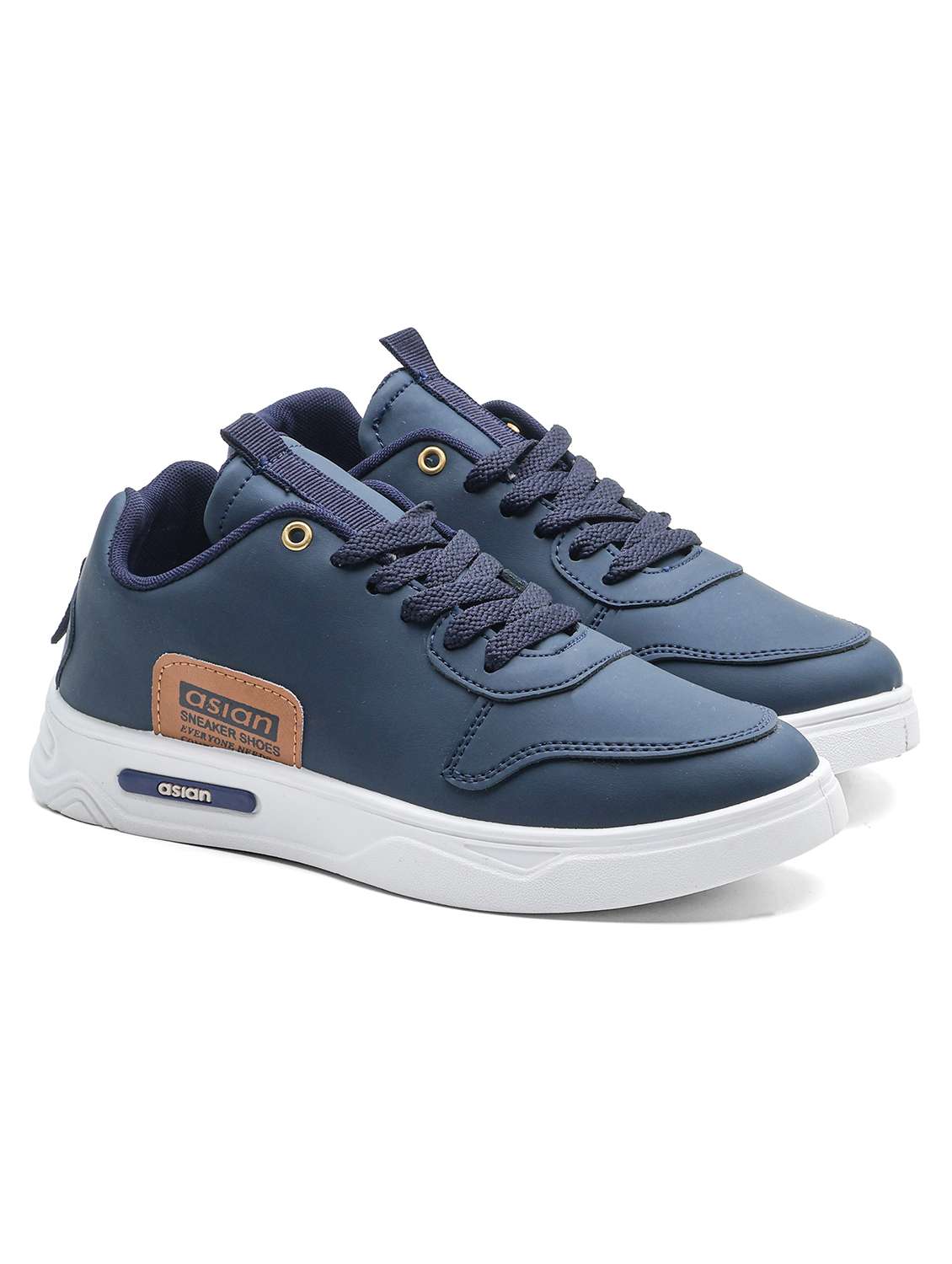 men solid lace up sneaker - 22406513 -  Standard Image - 1