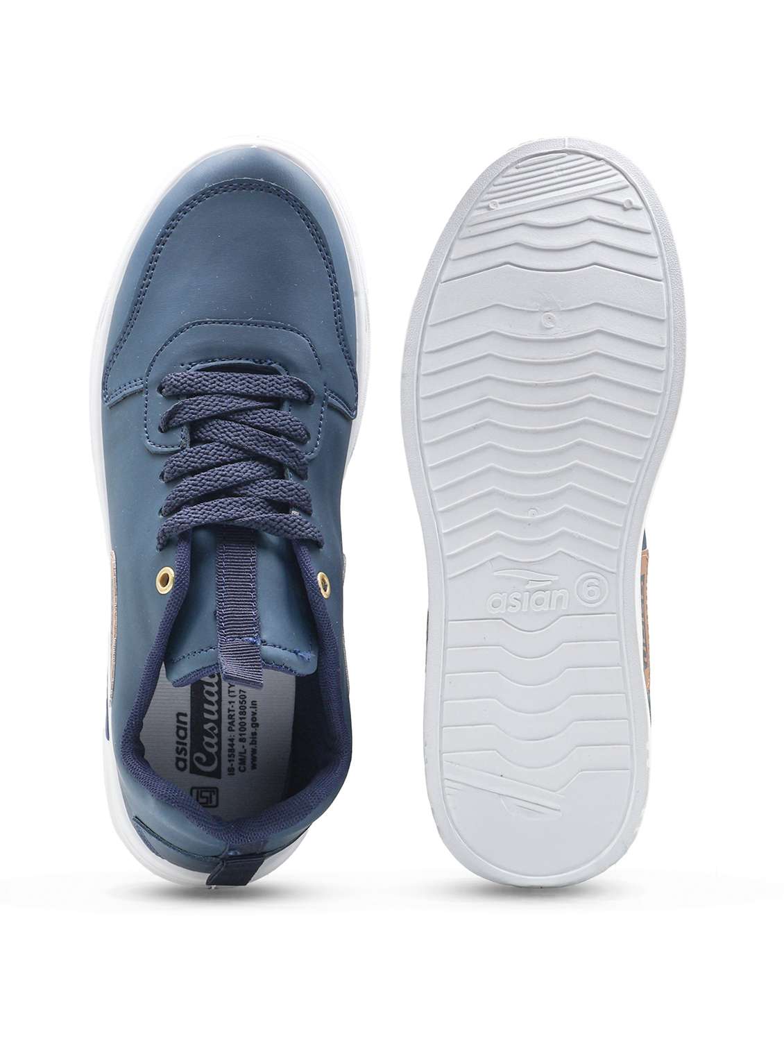 men solid lace up sneaker - 22406513 -  Standard Image - 4