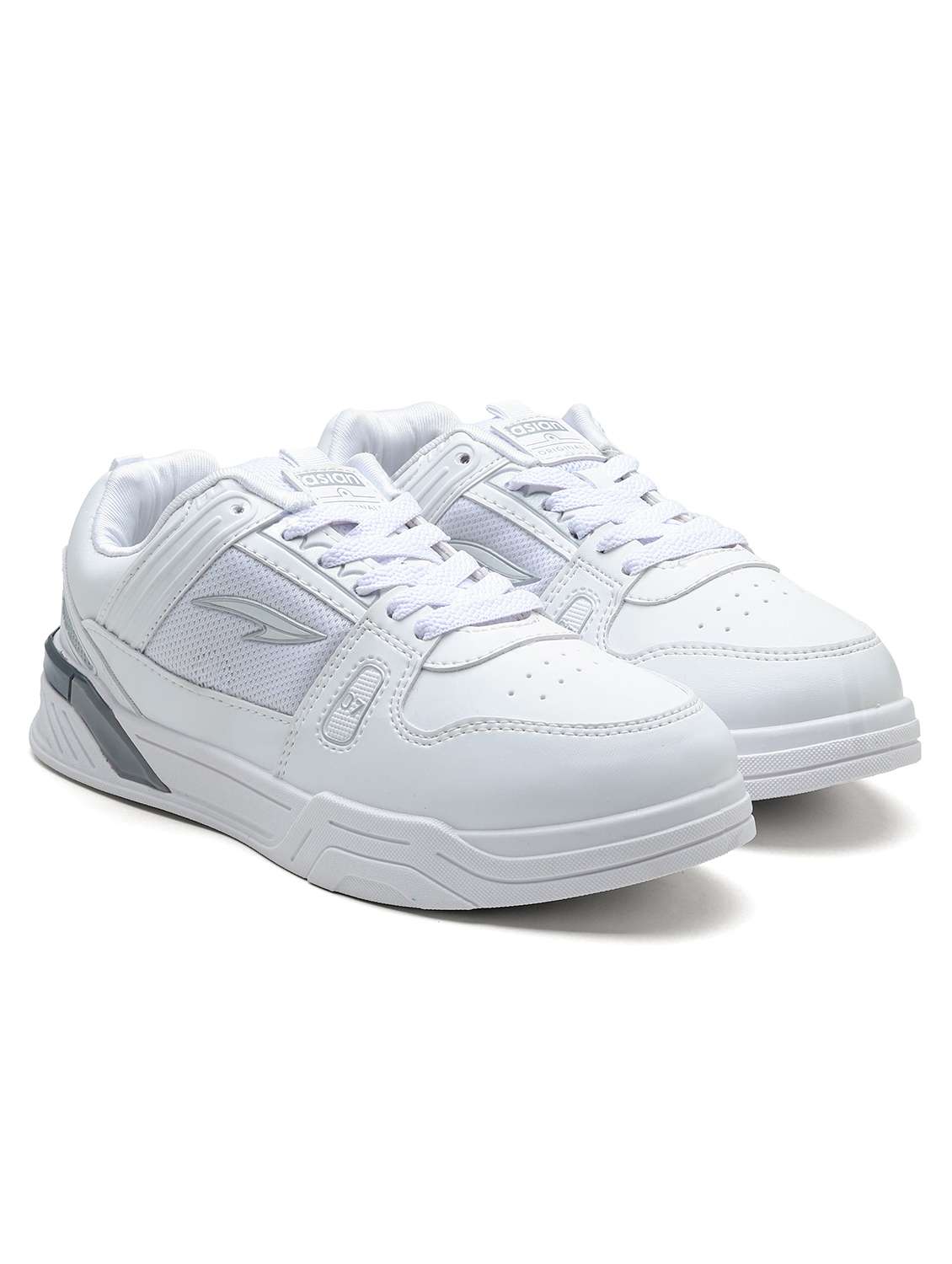 men solid lace up sneaker - 22406515 -  Standard Image - 1