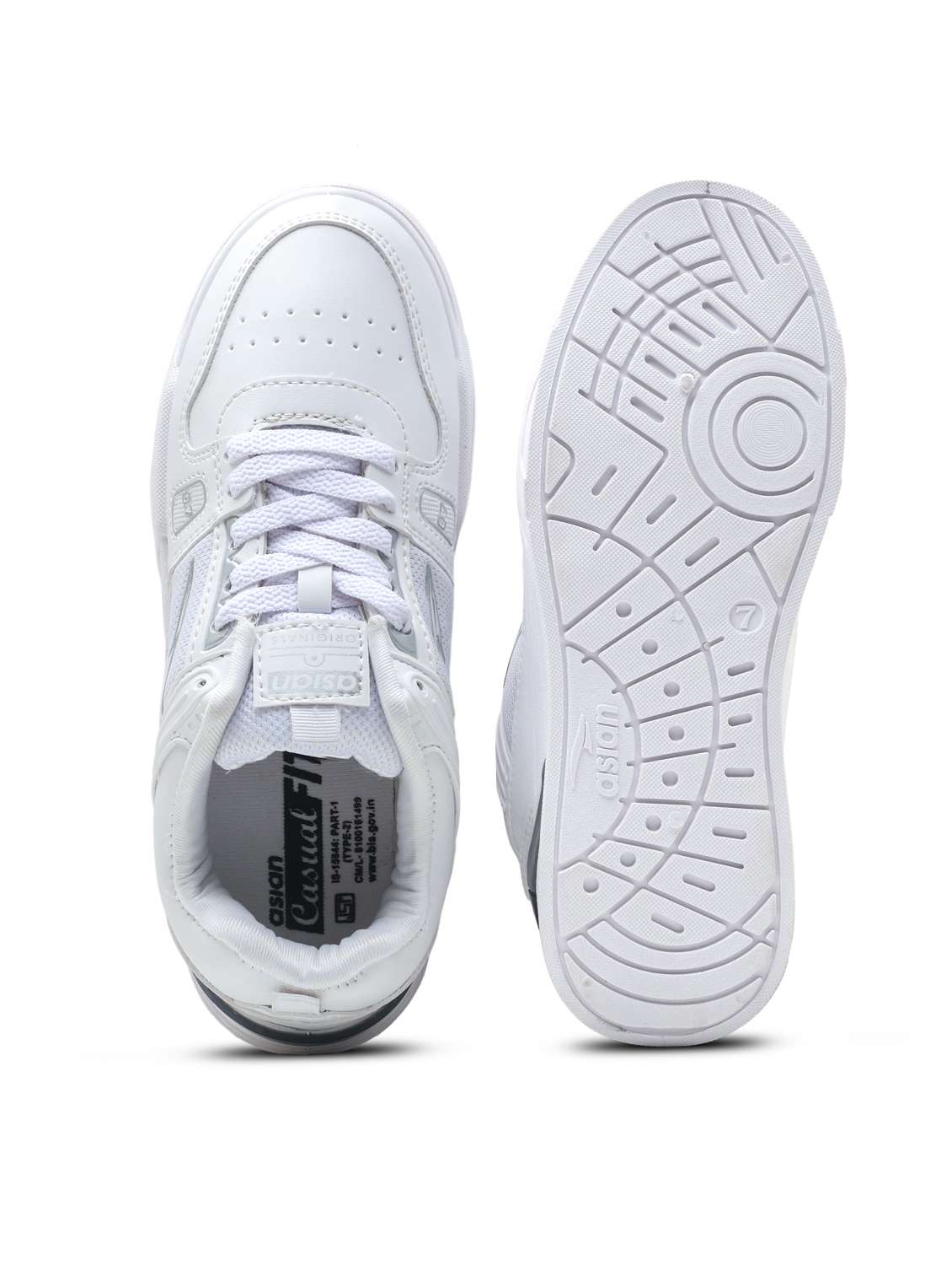 men solid lace up sneaker - 22406515 -  Standard Image - 4