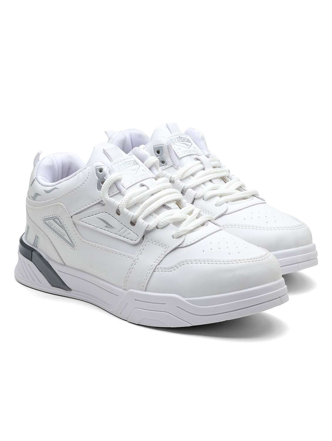 men solid lace up sneaker - 22406517 -  Standard Image - 1