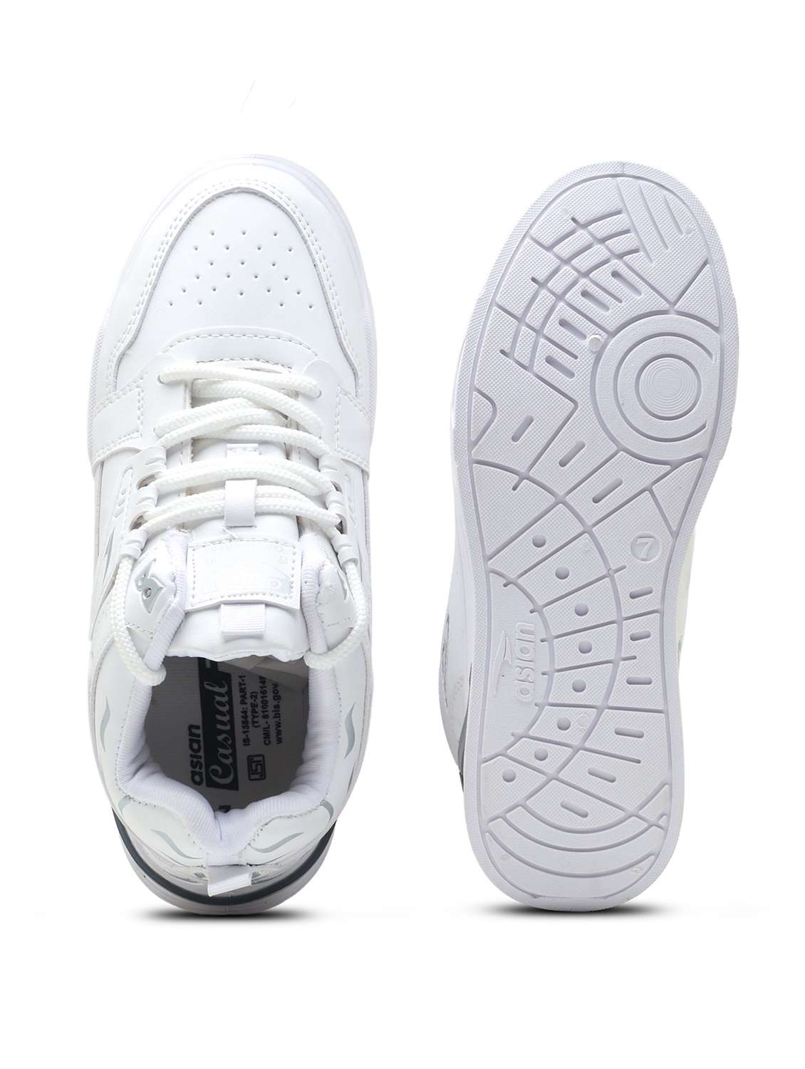 men solid lace up sneaker - 22406517 -  Standard Image - 4