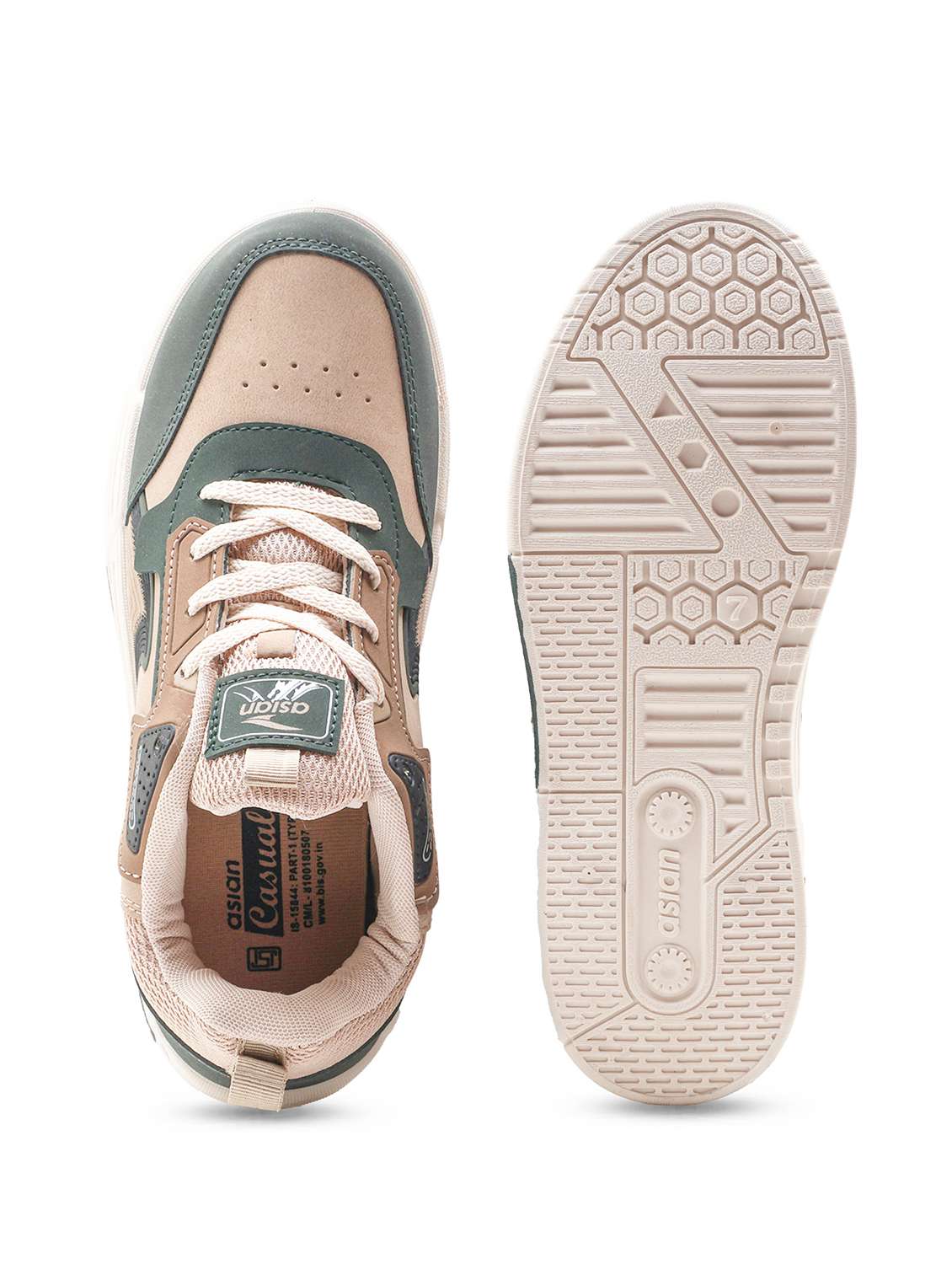 men color block lace up sneaker - 22406522 -  Standard Image - 4