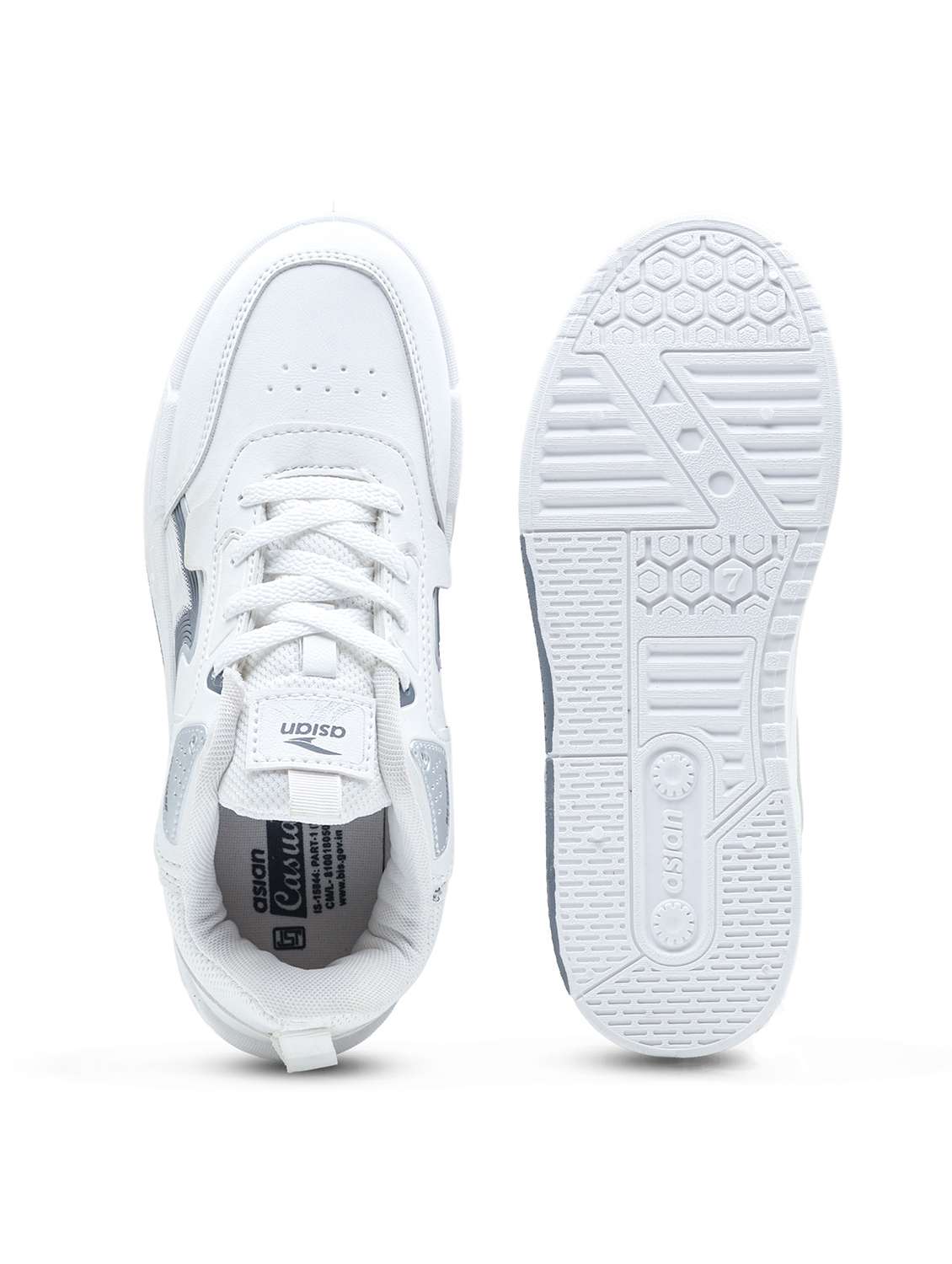 men solid lace up sneaker - 22406523 -  Standard Image - 4