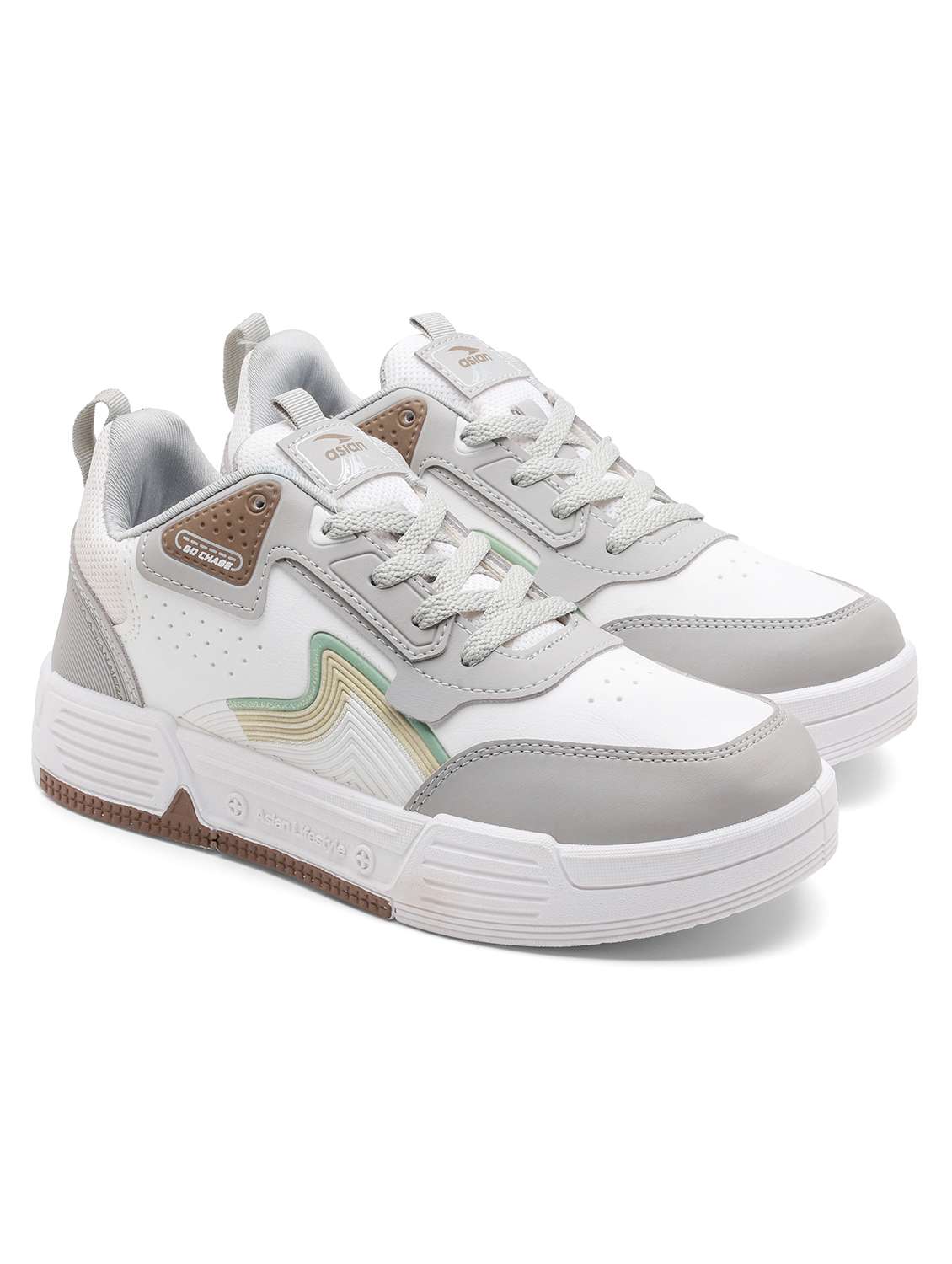 men color block lace up sneaker - 22406525 -  Standard Image - 1
