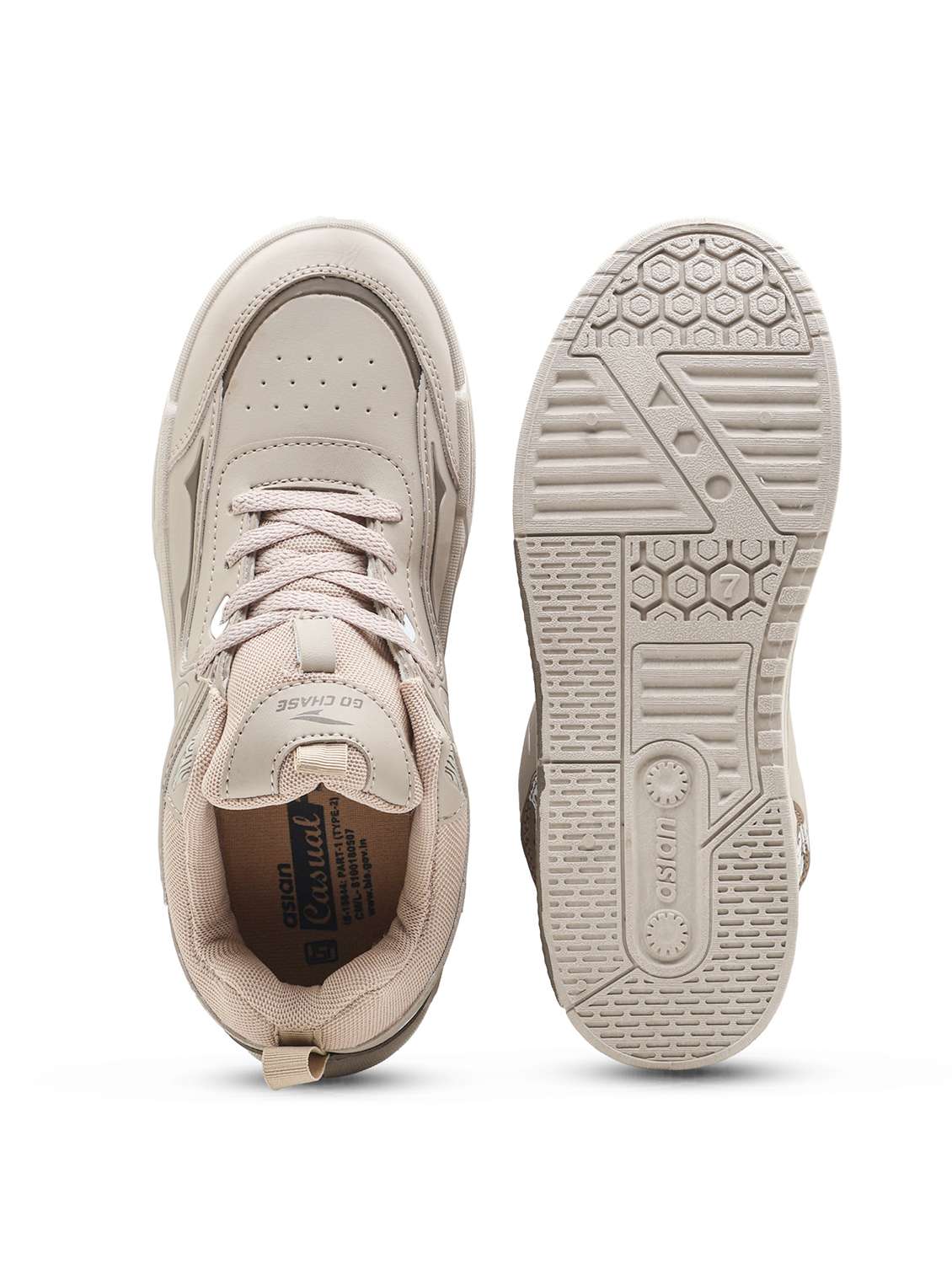 men solid lace up sneaker - 22406527 -  Standard Image - 4