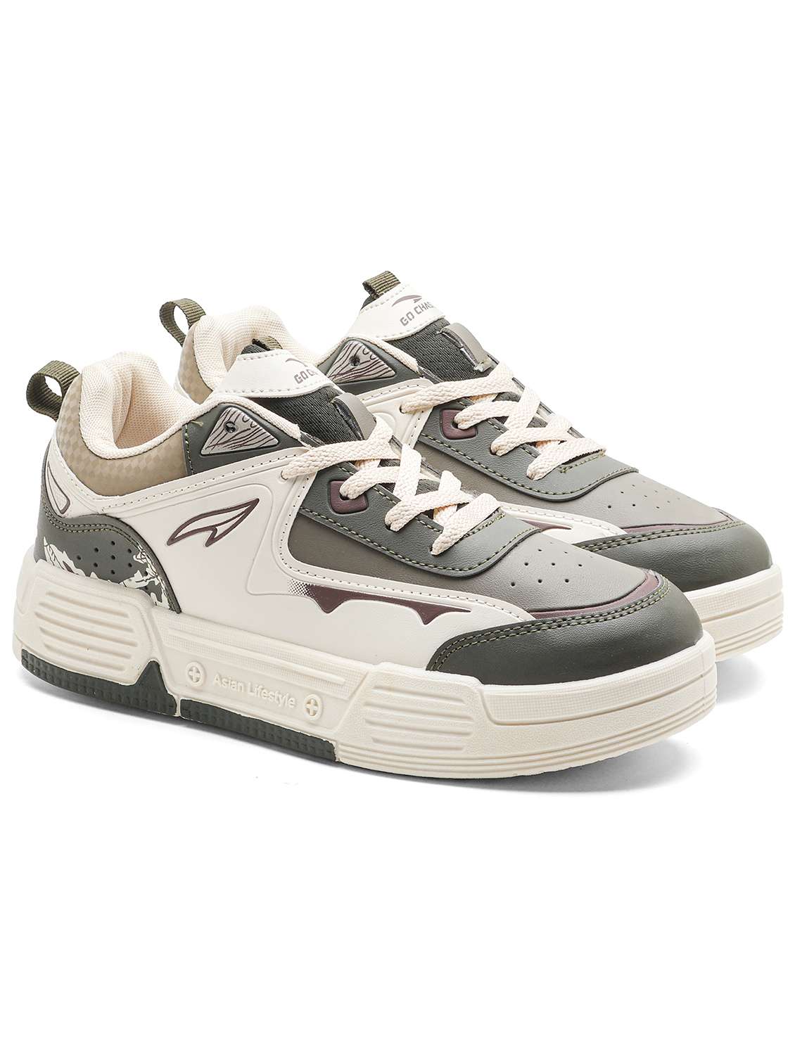 men color block lace up sneaker - 22406528 -  Standard Image - 1