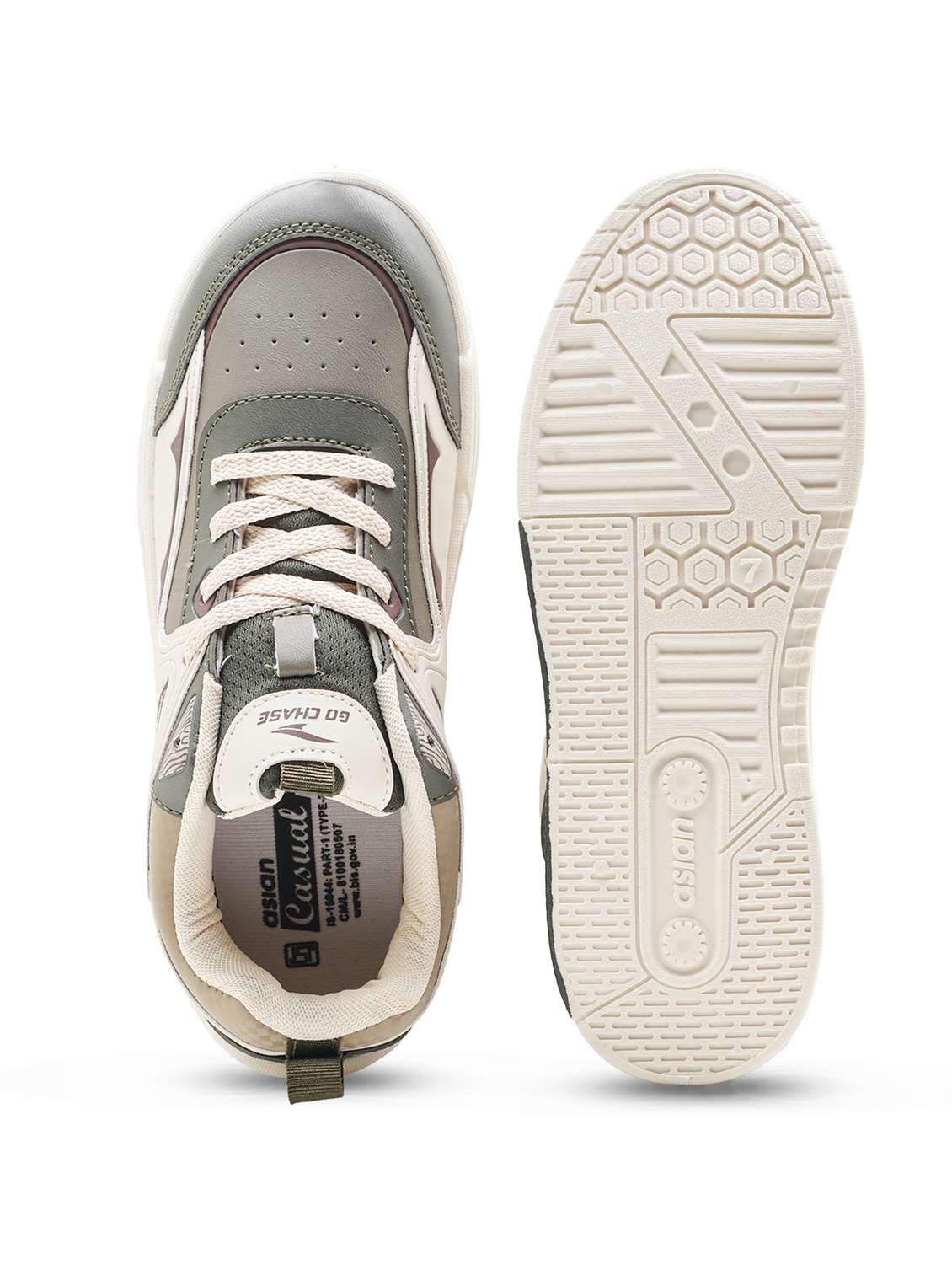 men color block lace up sneaker - 22406528 -  Standard Image - 4