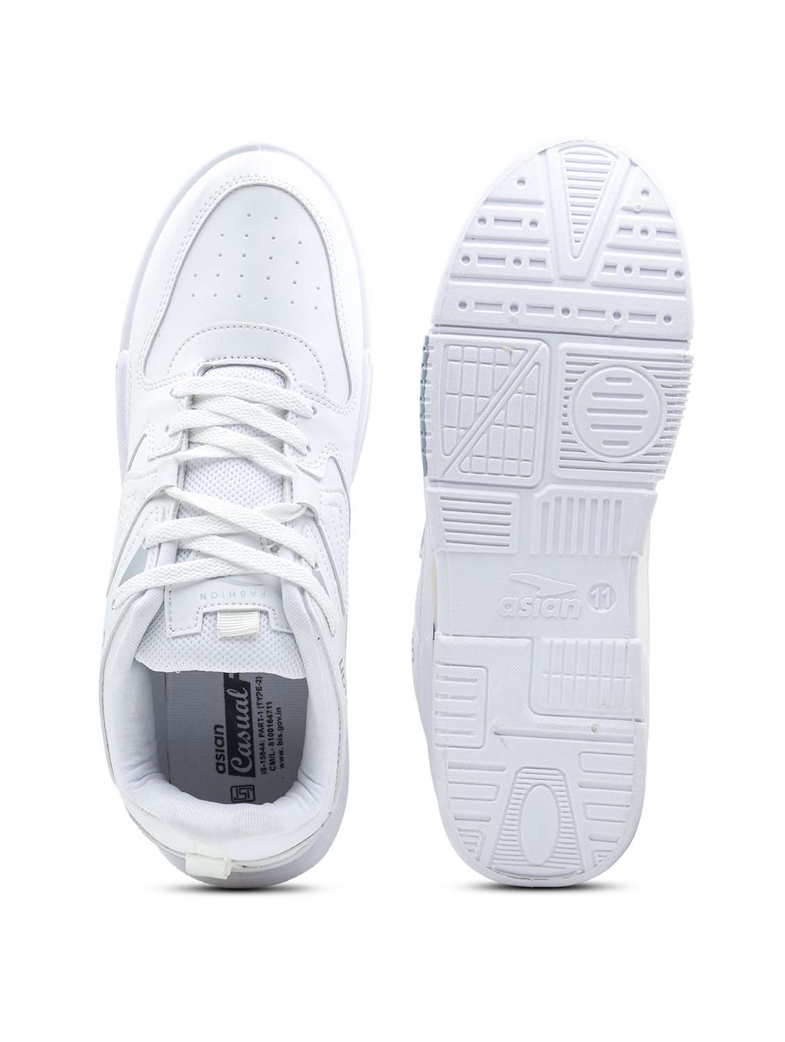men solid lace up sneaker - 22406532 -  Standard Image - 4