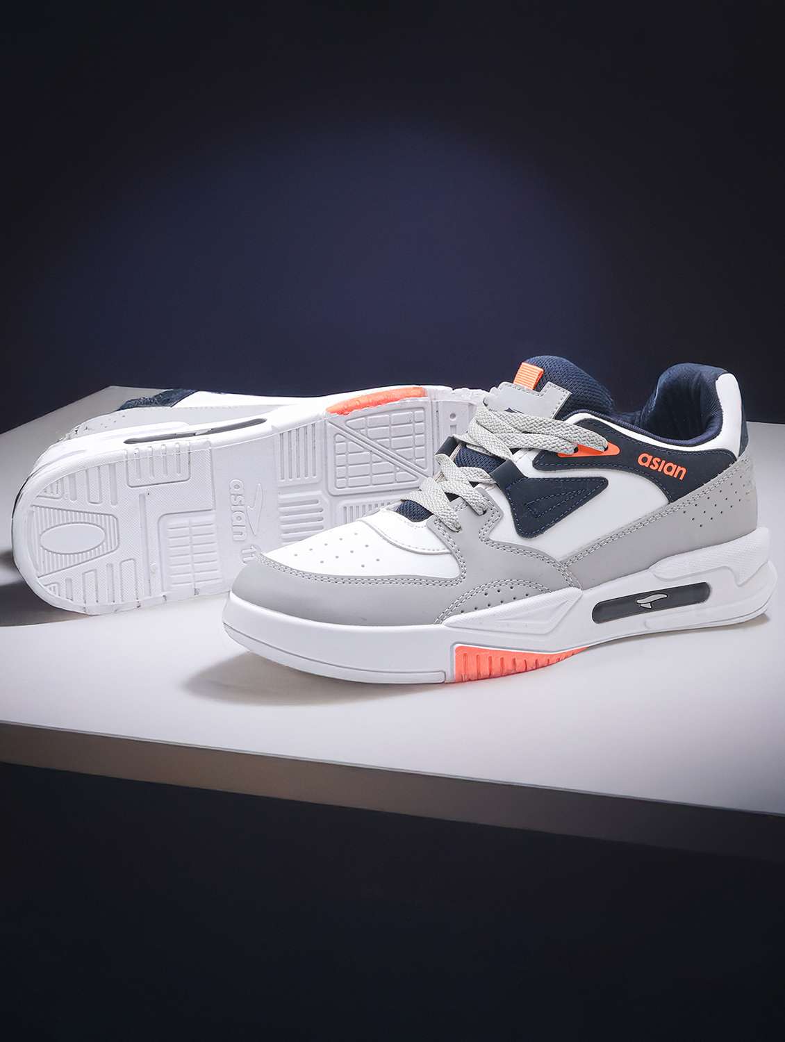 men color block lace up sneaker