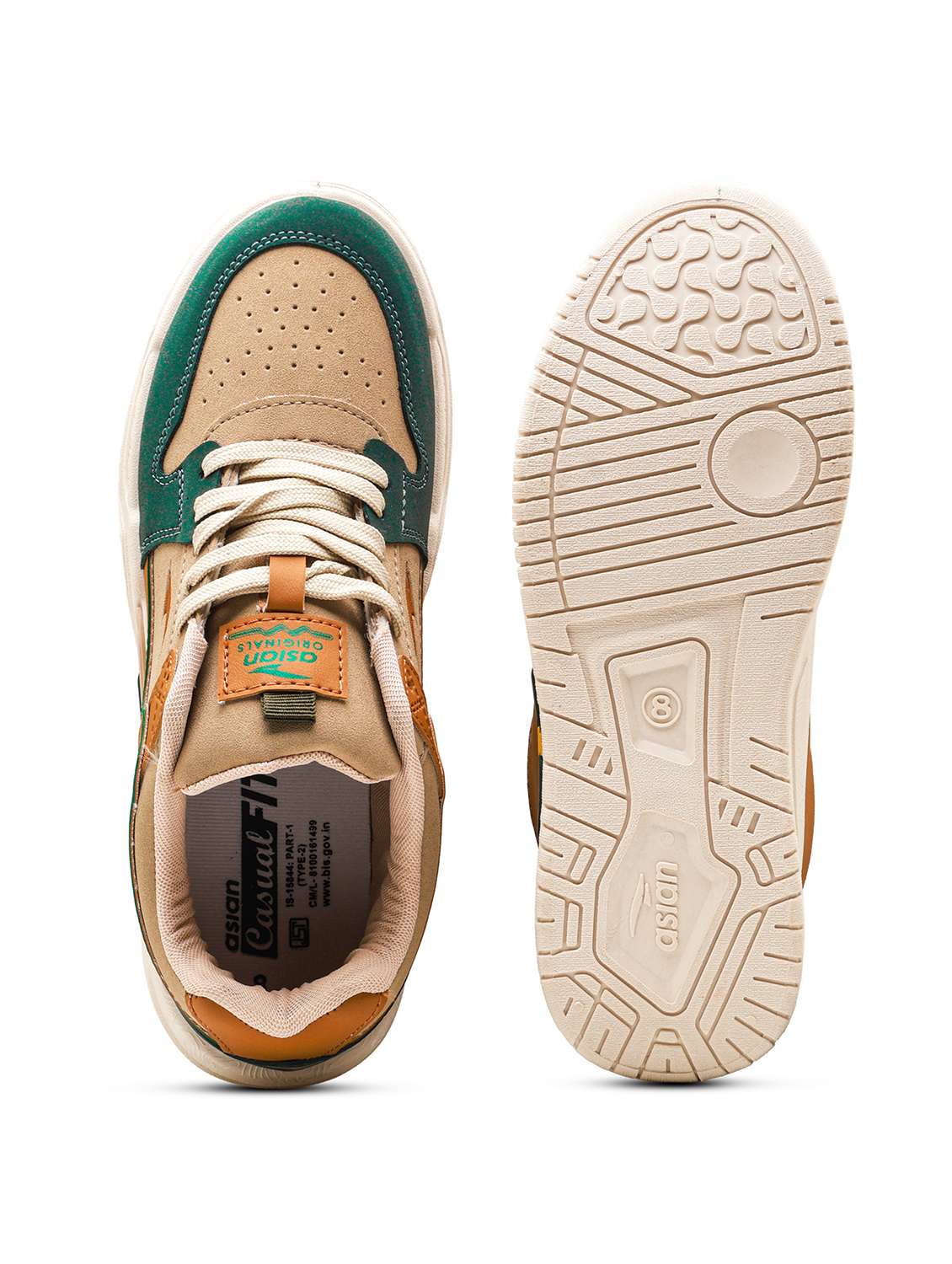 men color block lace up sneaker - 22406553 -  Standard Image - 4