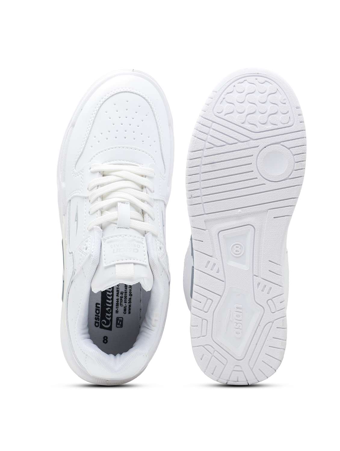 men solid lace up sneaker - 22406554 -  Standard Image - 4