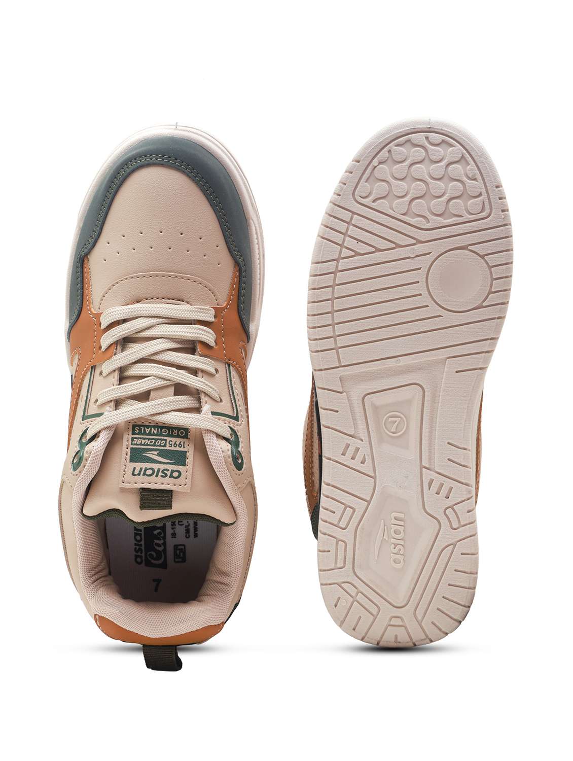 men color block lace up sneaker - 22406557 -  Standard Image - 4