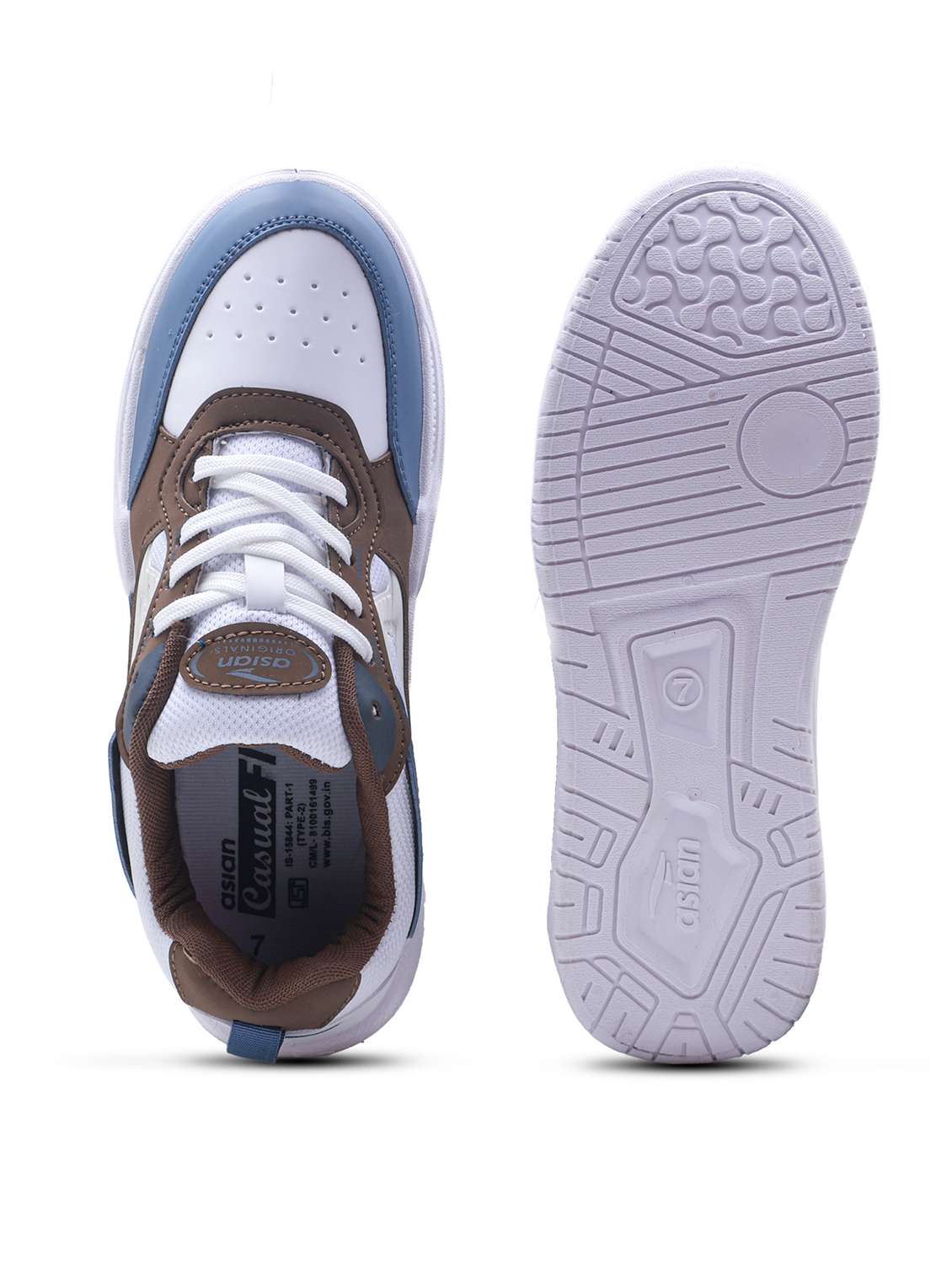 men color block lace up sneaker - 22406567 -  Standard Image - 4