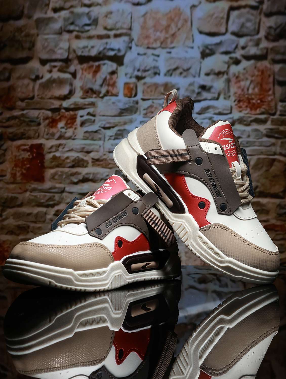 men color block lace up sneaker