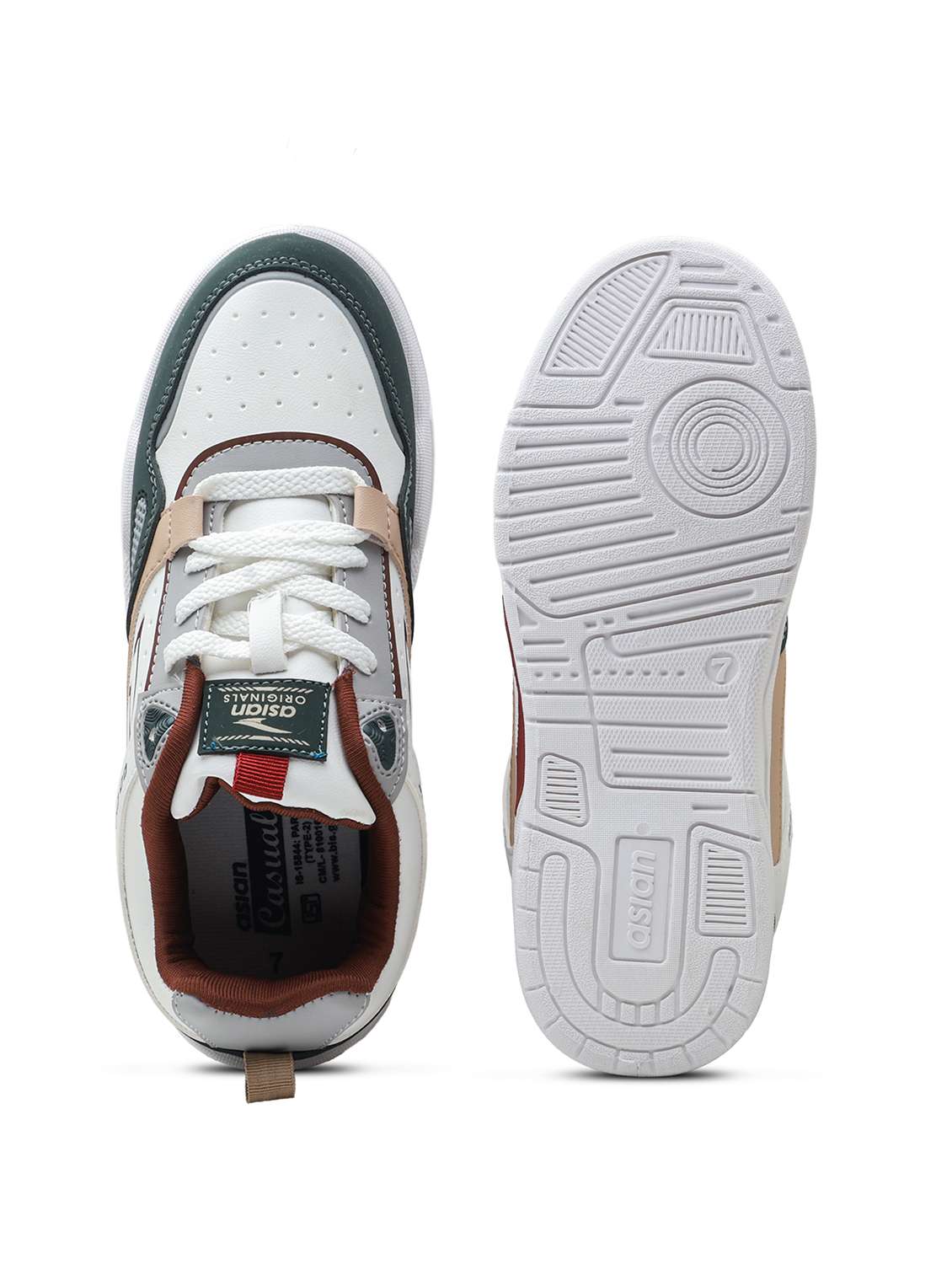 men color block lace up sneaker - 22406576 -  Standard Image - 4