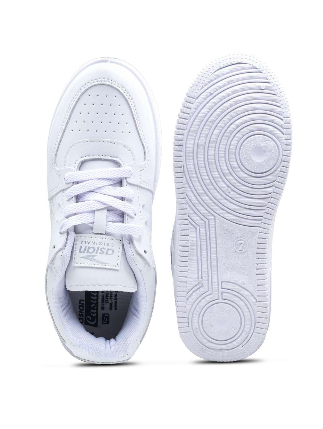 men solid lace up sneaker - 22406590 -  Standard Image - 4