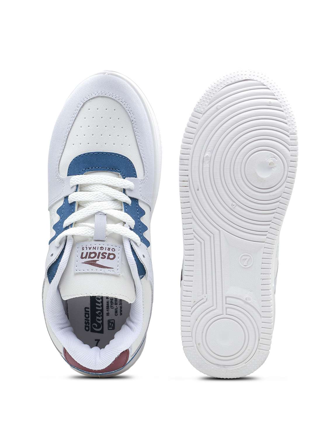 men color block lace up sneaker - 22406591 -  Standard Image - 4