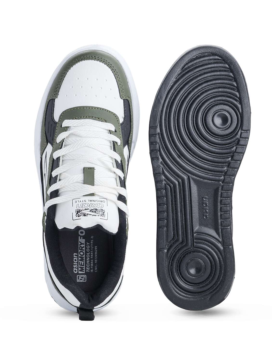 men color block lace up sneaker - 22406593 -  Standard Image - 4