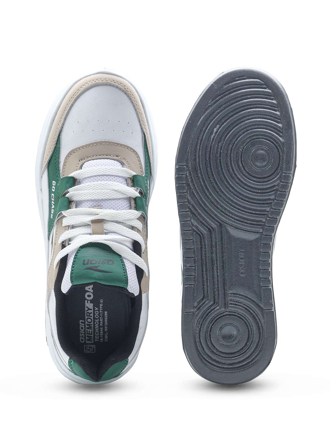 men color block lace up sneaker - 22406601 -  Standard Image - 4