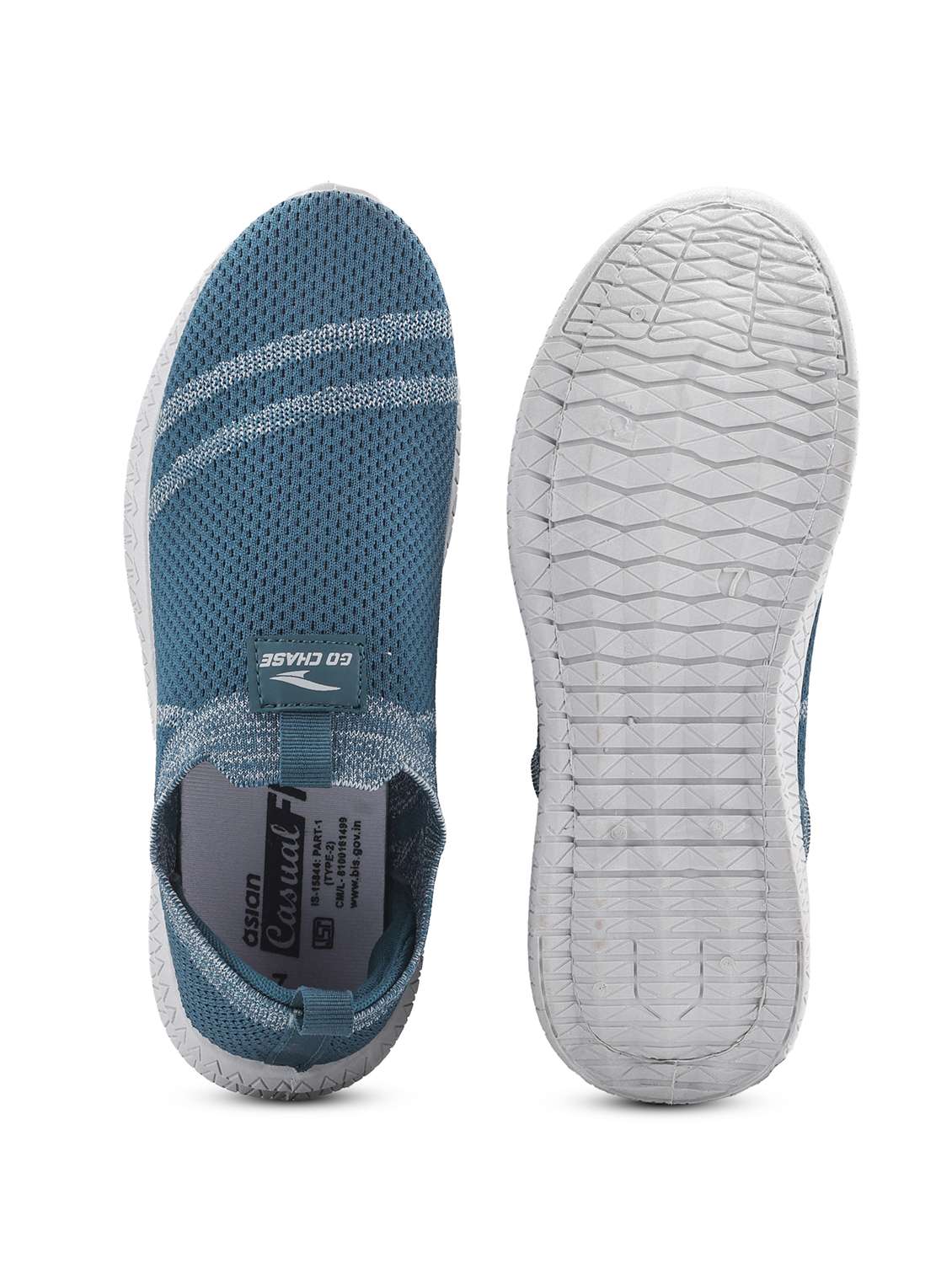 men striped slip on shoe - 22406607 -  Standard Image - 4