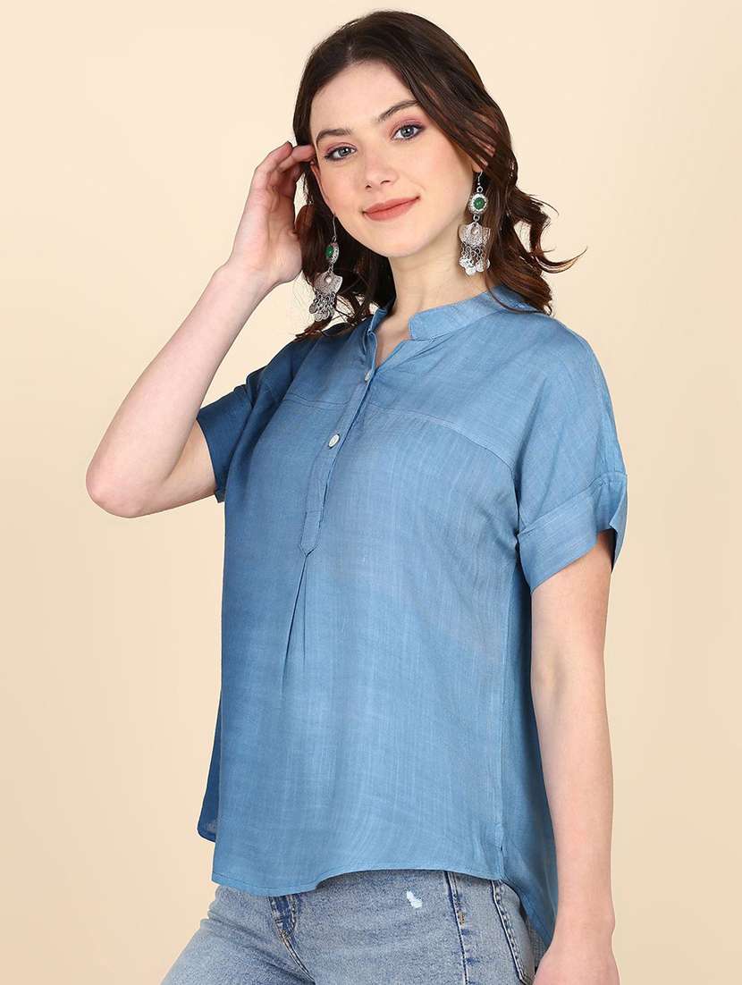 women tie & dye short sleeve regular top - 22407084 -  Standard Image - 4