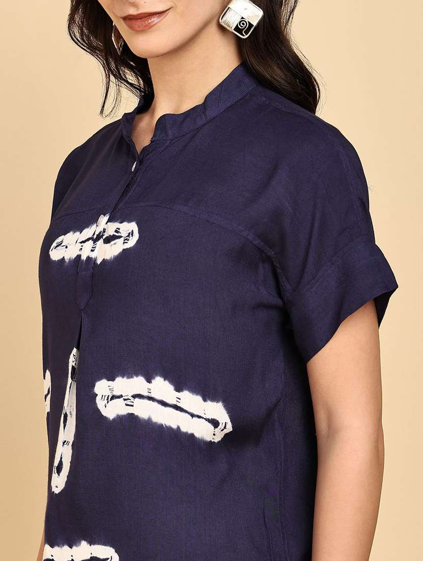Women Tie & Dye Short Sleeve Regular Top - 22407201 -  Standard Image - 1
