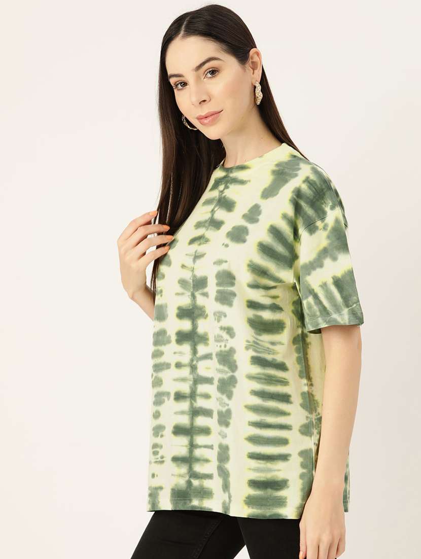 women tie & dye short sleeve oversized t-shirt - 22407209 -  Standard Image - 1