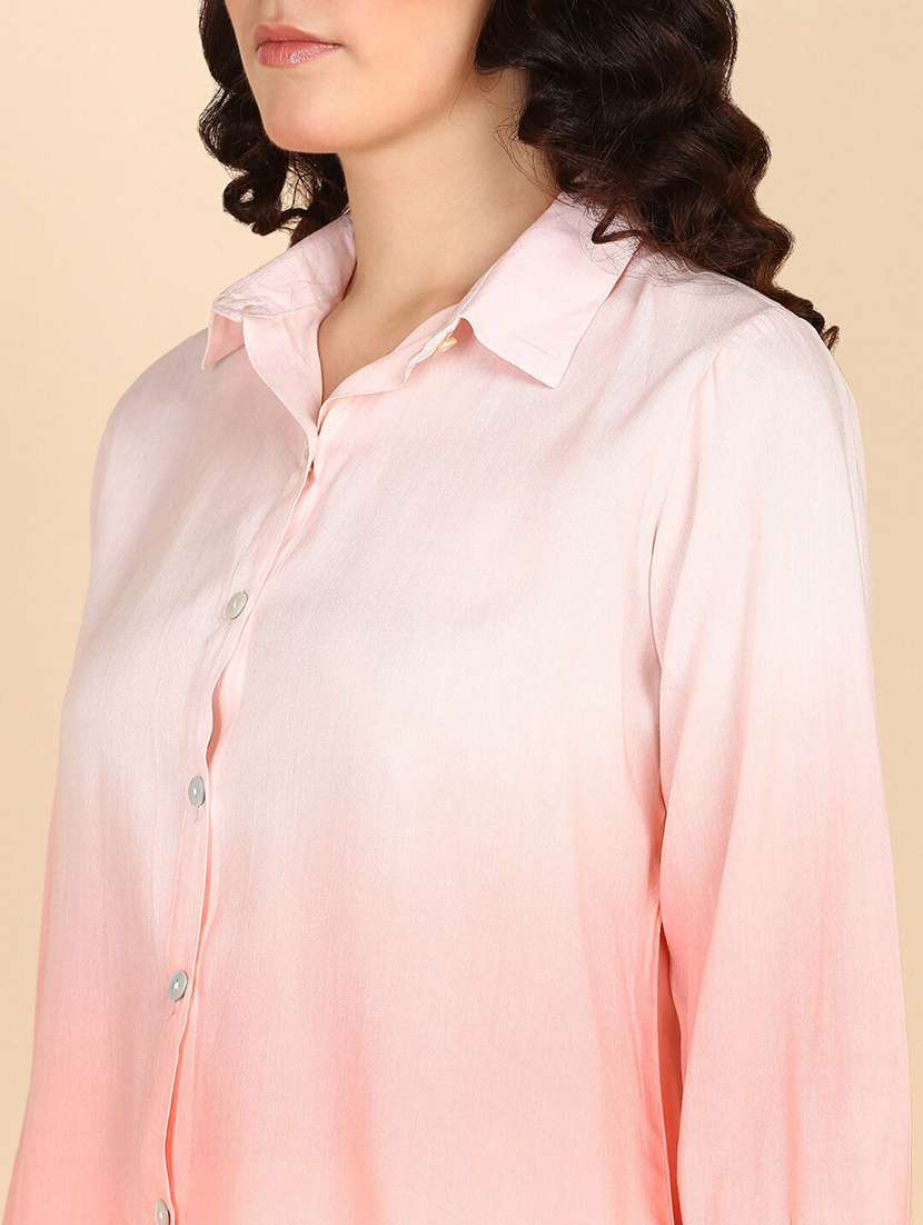 women tie and dyed collared  shirt - 22407241 -  Standard Image - 1