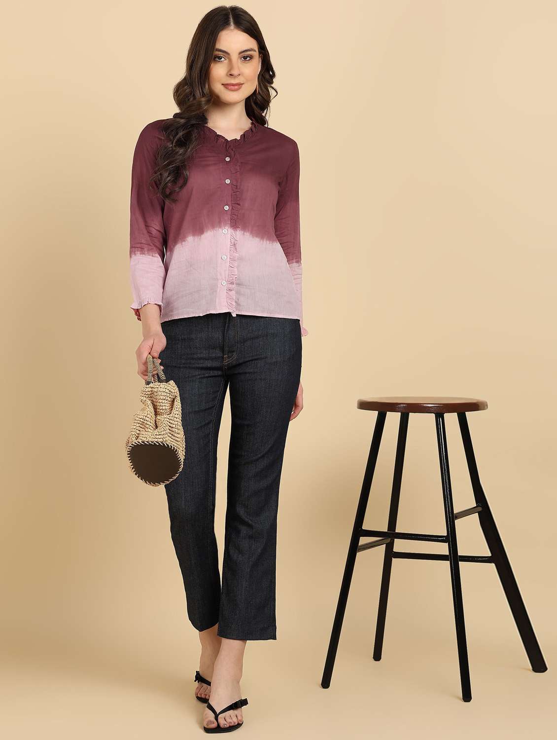 pink cotton regular shirt - 22407382 -  Standard Image - 4