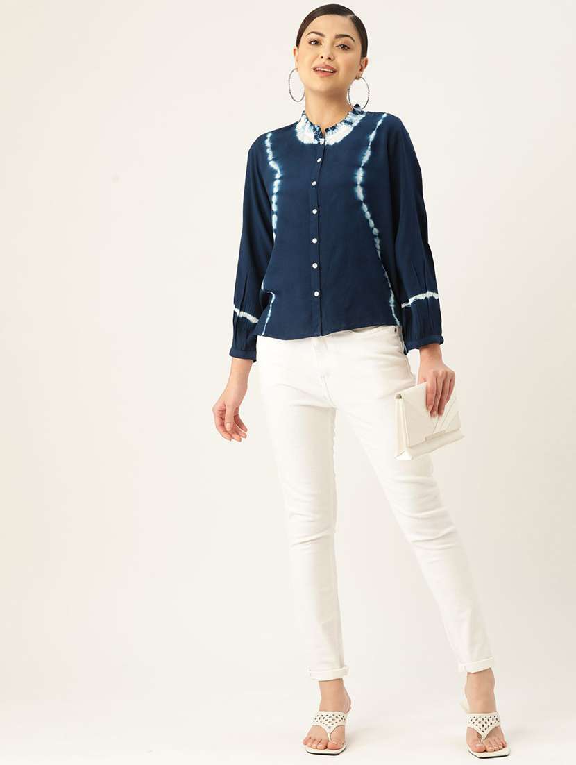 printed viscose spread collar regular shirt - 22407503 -  Standard Image - 4