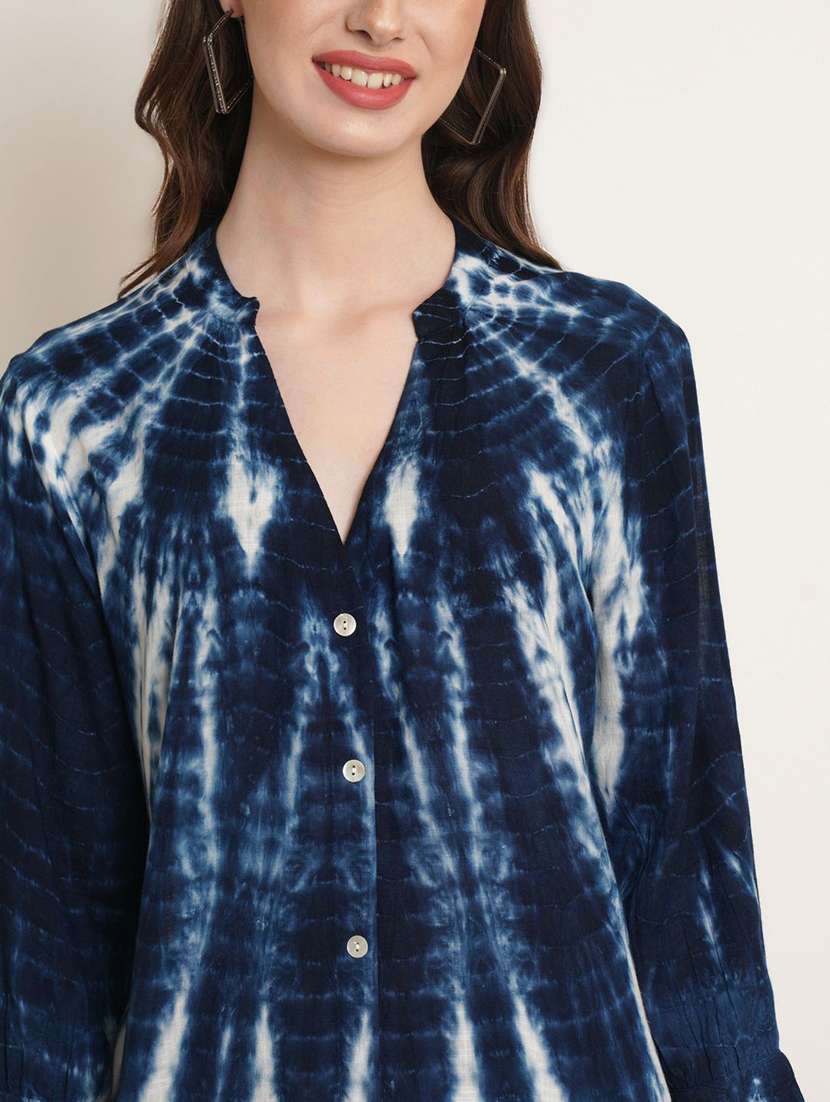 women printed multi colored viscose regular shirt - 22407543 -  Standard Image - 1