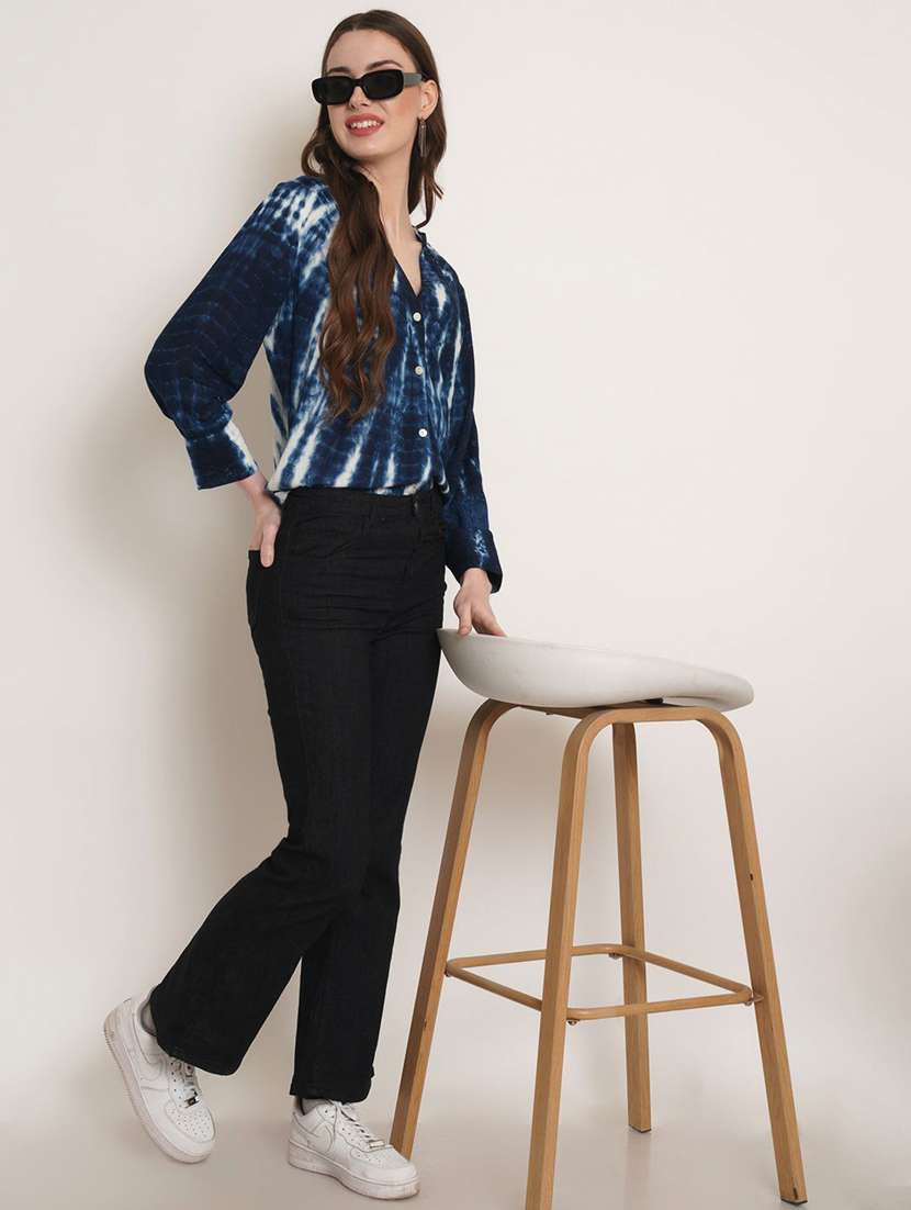 women printed multi colored viscose regular shirt - 22407543 -  Standard Image - 4