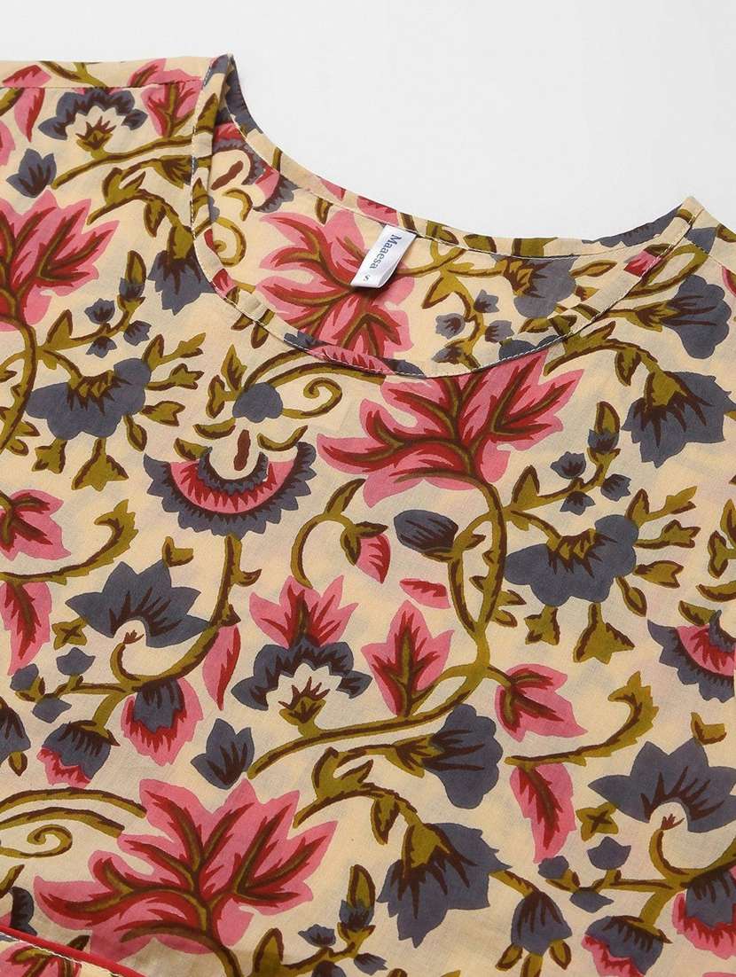 women multi viscose fit & flare dress - 22407558 -  Standard Image - 1