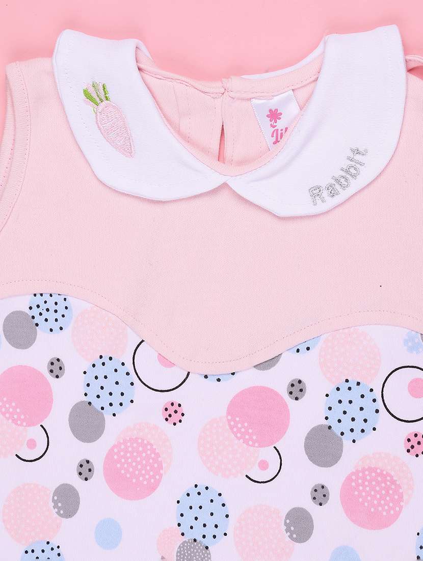 kids printed sleeveless frock with bloomer - 22407933 -  Standard Image - 4