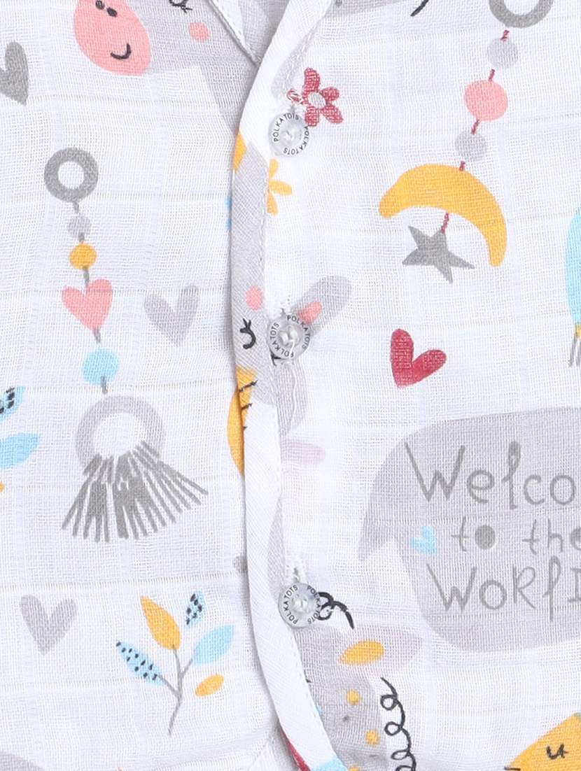 kids pack of 3 printed sleeveless jhabla - 22407983 -  Standard Image - 4