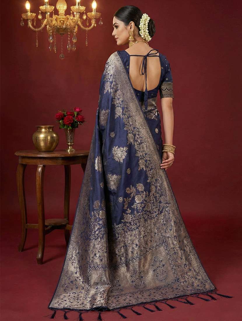 women self design banarasi saree with blouse - 22408109 -  Standard Image - 1