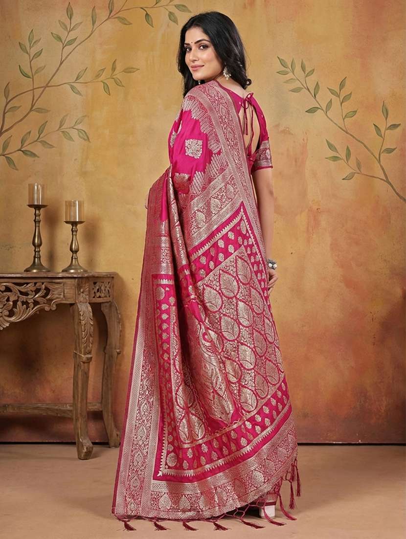 women self design banarasi saree with blouse - 22408118 -  Standard Image - 1