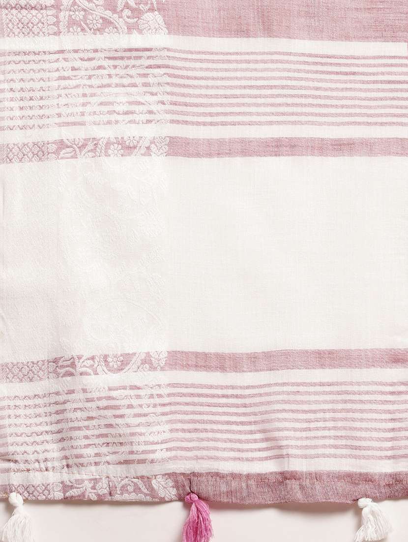 women self design bordered saree with blouse - 22408142 -  Standard Image - 6