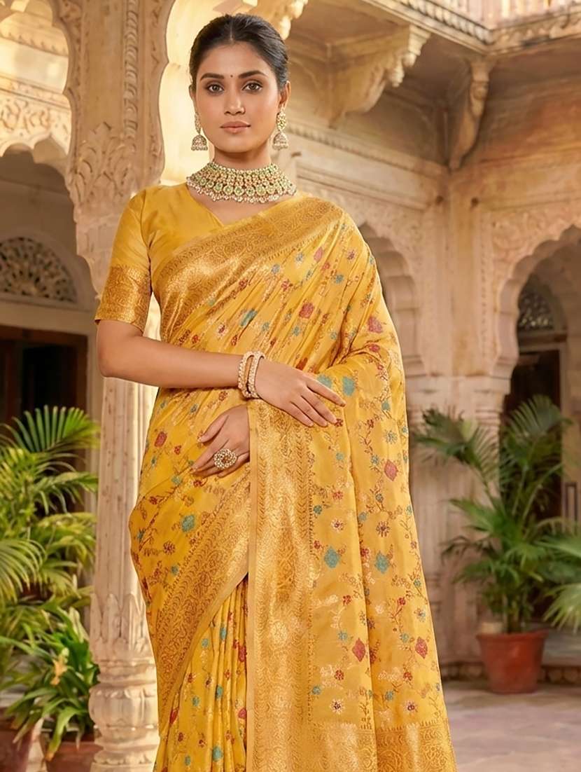 women self design banarasi saree with blouse - 22408180 -  Standard Image - 1
